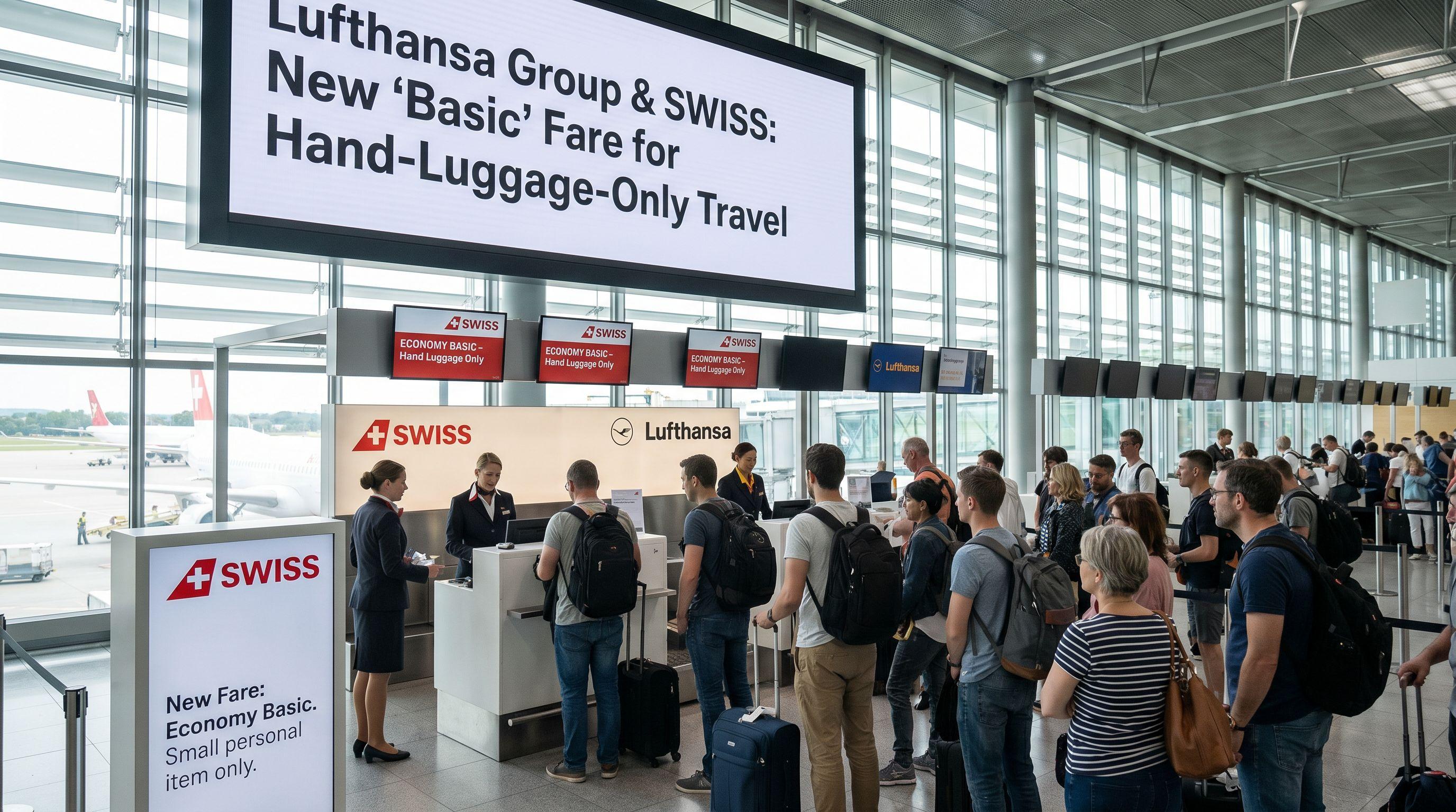 SWISS and Lufthansa Group Introduce New 'Basic' Fare for Hand-Luggage-Only Travel