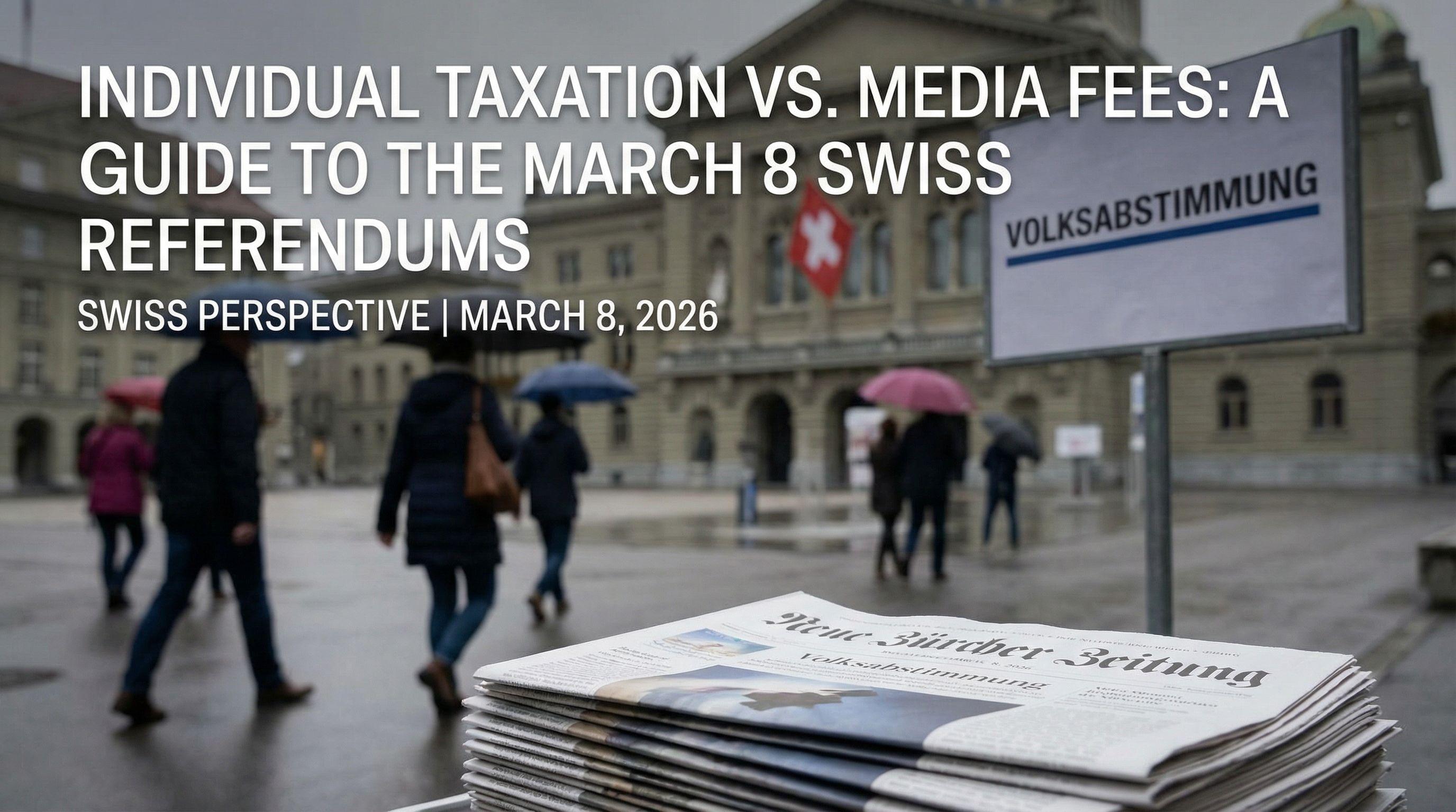 Individual Taxation vs. Media Fees: A Guide to the March 8 Swiss Referendums