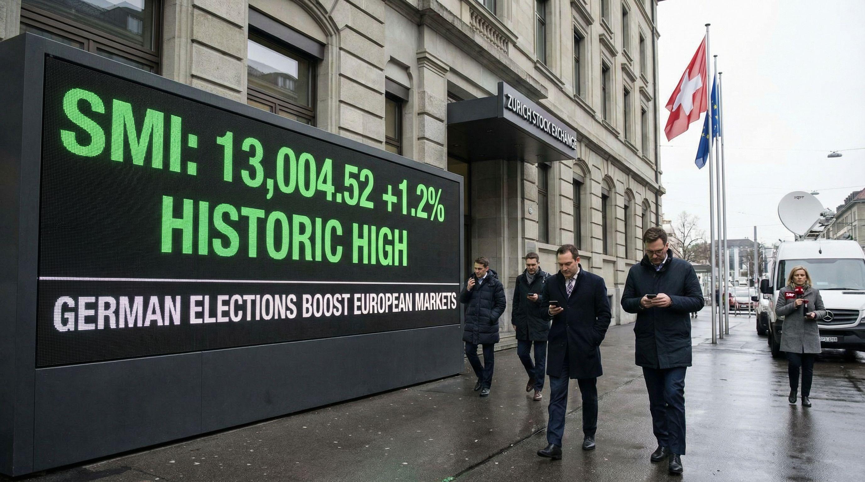 Swiss Market Hits Historic High Following German Elections