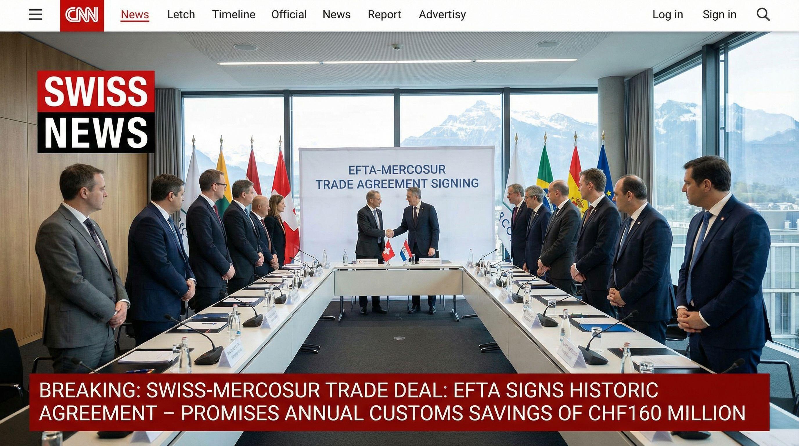 Swiss-Mercosur Trade Deal: EFTA Signs Historic Agreement
