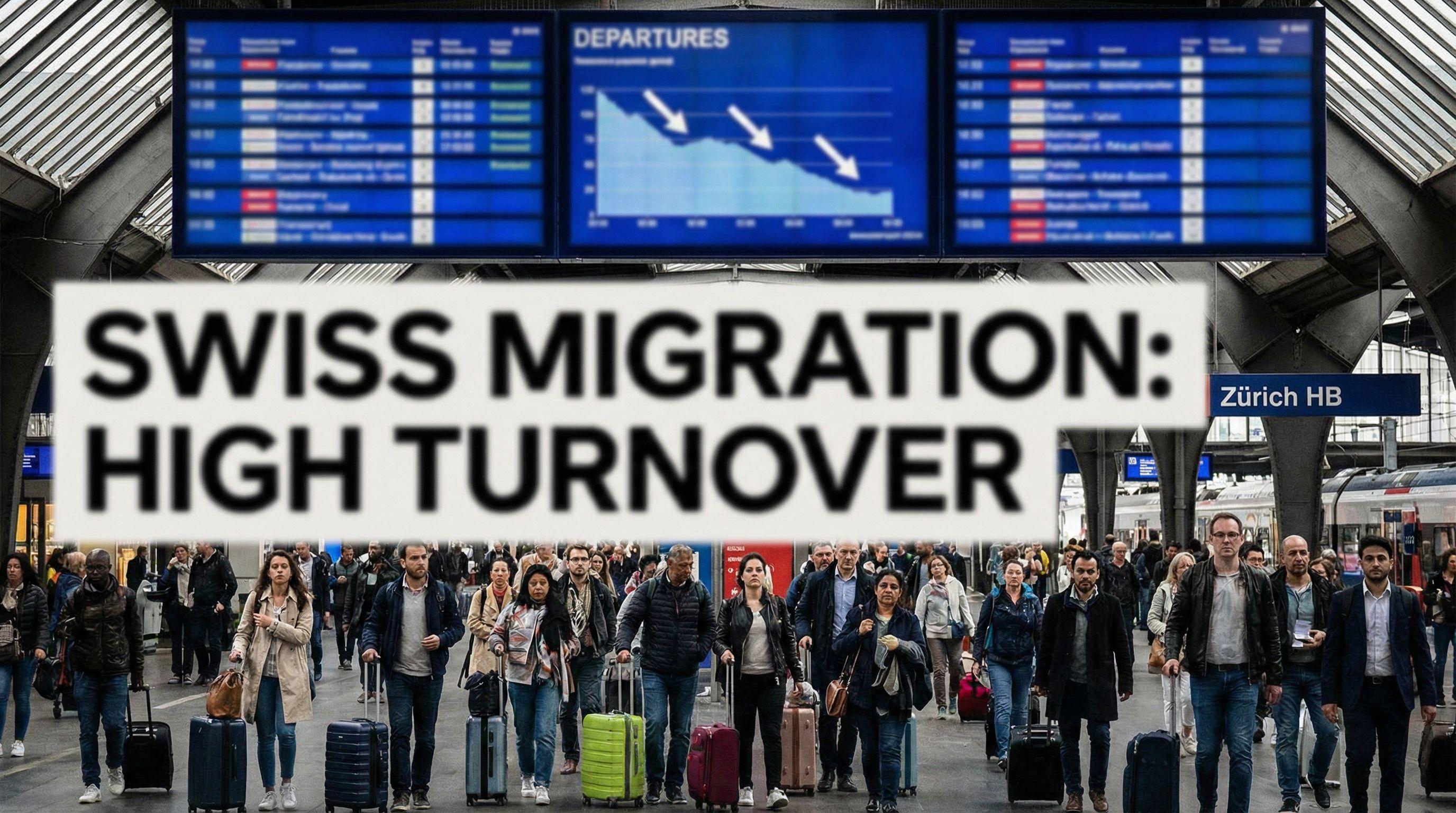 Swiss migration study reveals high turnover rate among foreign residents
