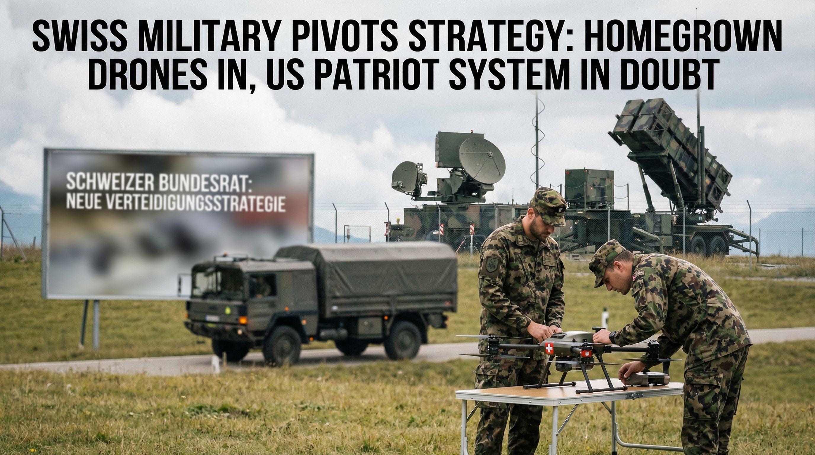 Swiss Military Pivots Strategy: Homegrown Drones In, US Patriot System In Doubt