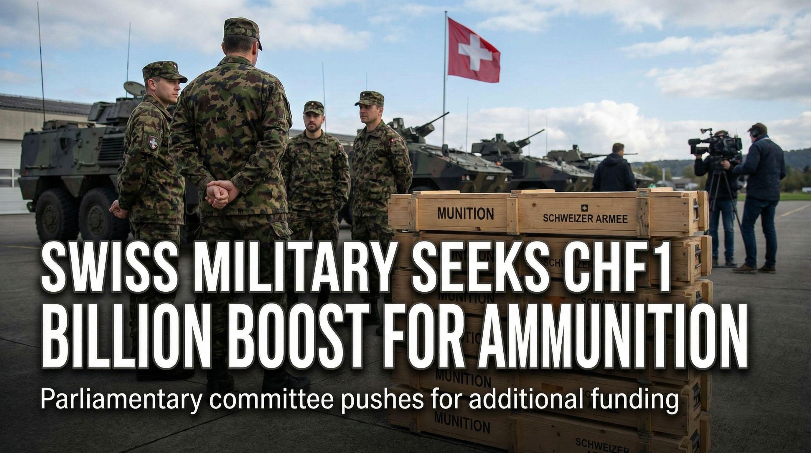 Swiss Military Seeks CHF1 Billion Boost for Ammunition