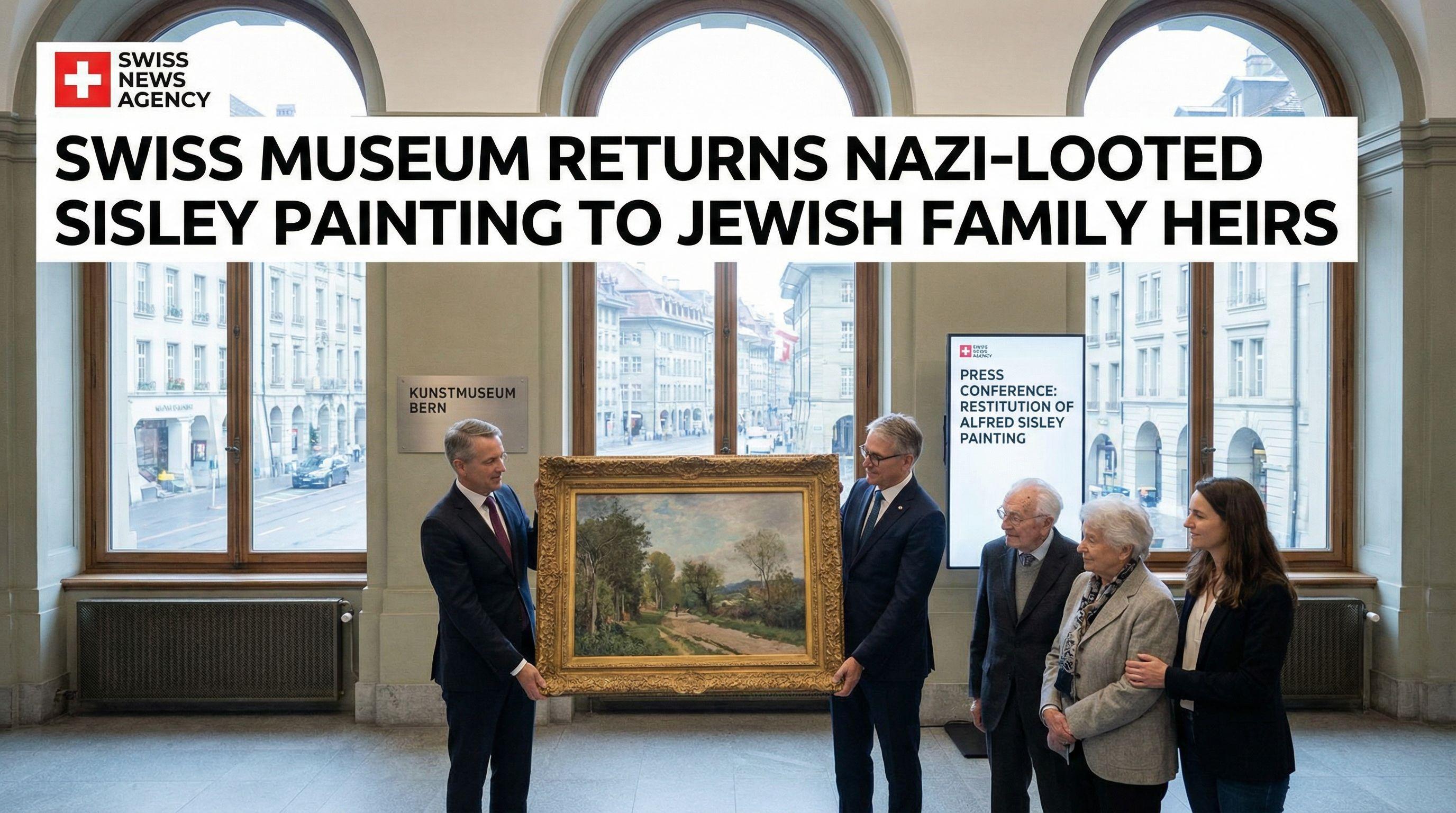 Swiss Museum Returns Nazi-Looted Sisley Painting to Jewish Family Heirs