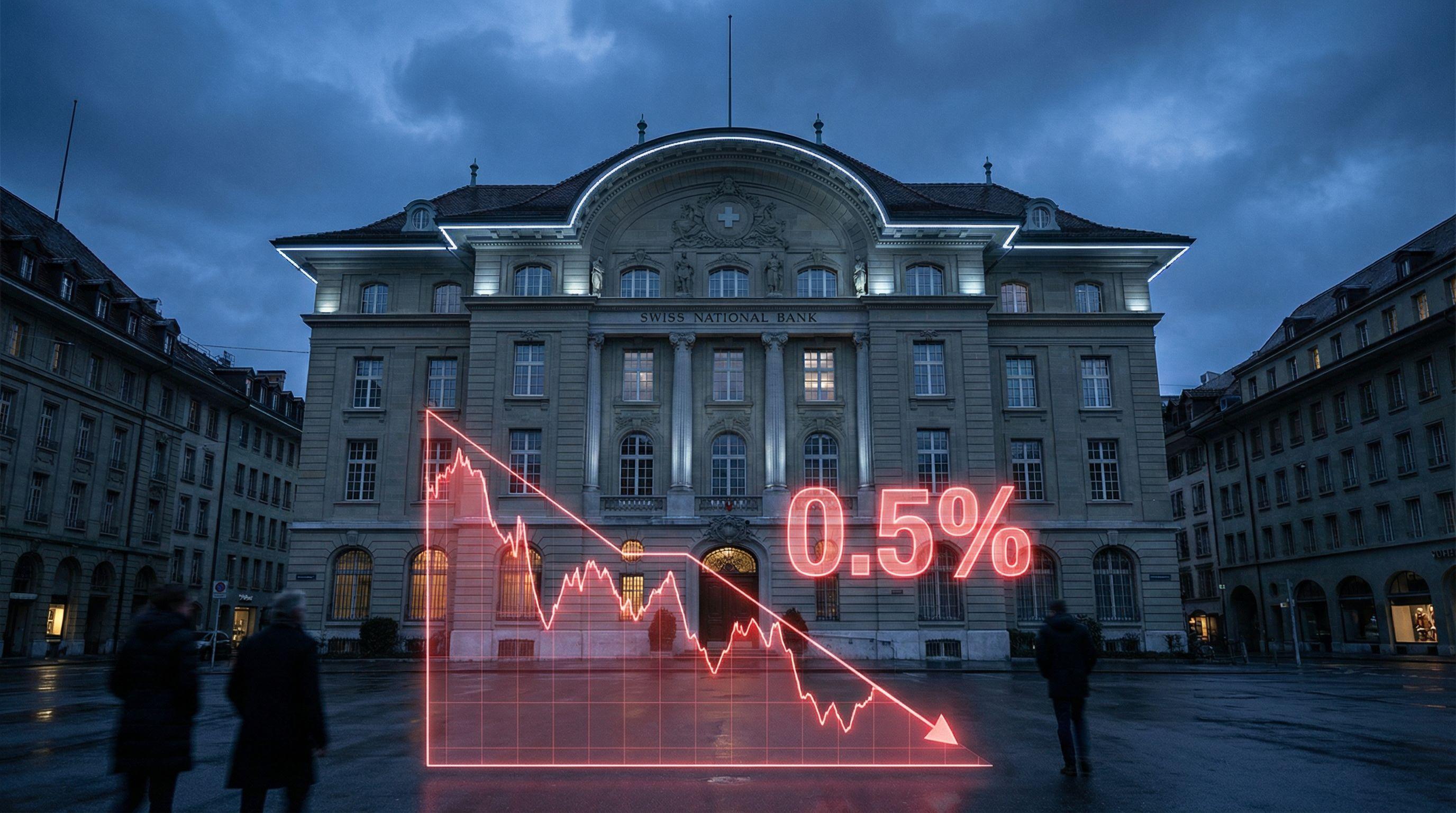 Swiss National Bank Makes Historic 0.5% Rate Cut