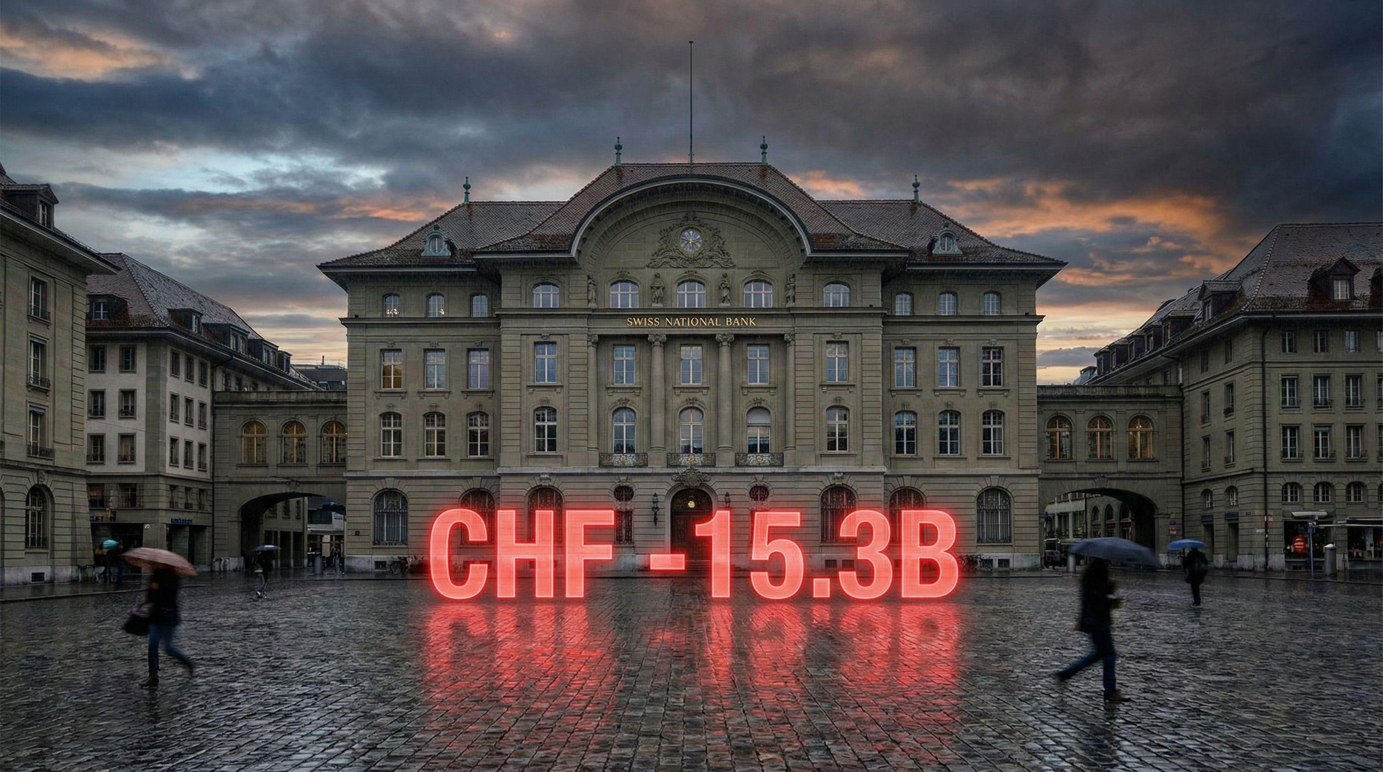 Swiss National Bank Reports CHF15 Billion First-Half Loss