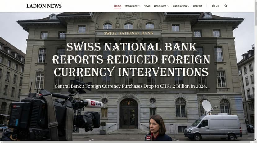 Swiss National Bank Reports Reduced Foreign Currency Interventions