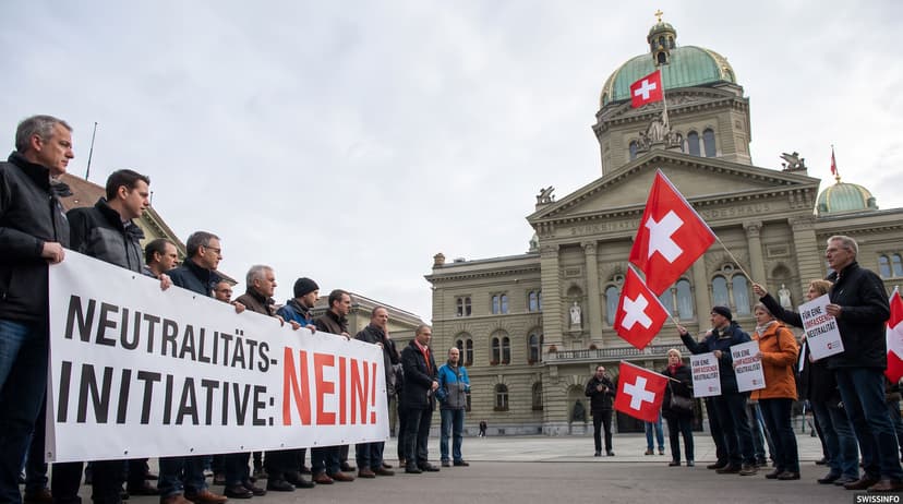 Government and People's Party Clash Over Stricter Swiss Neutrality Initiative