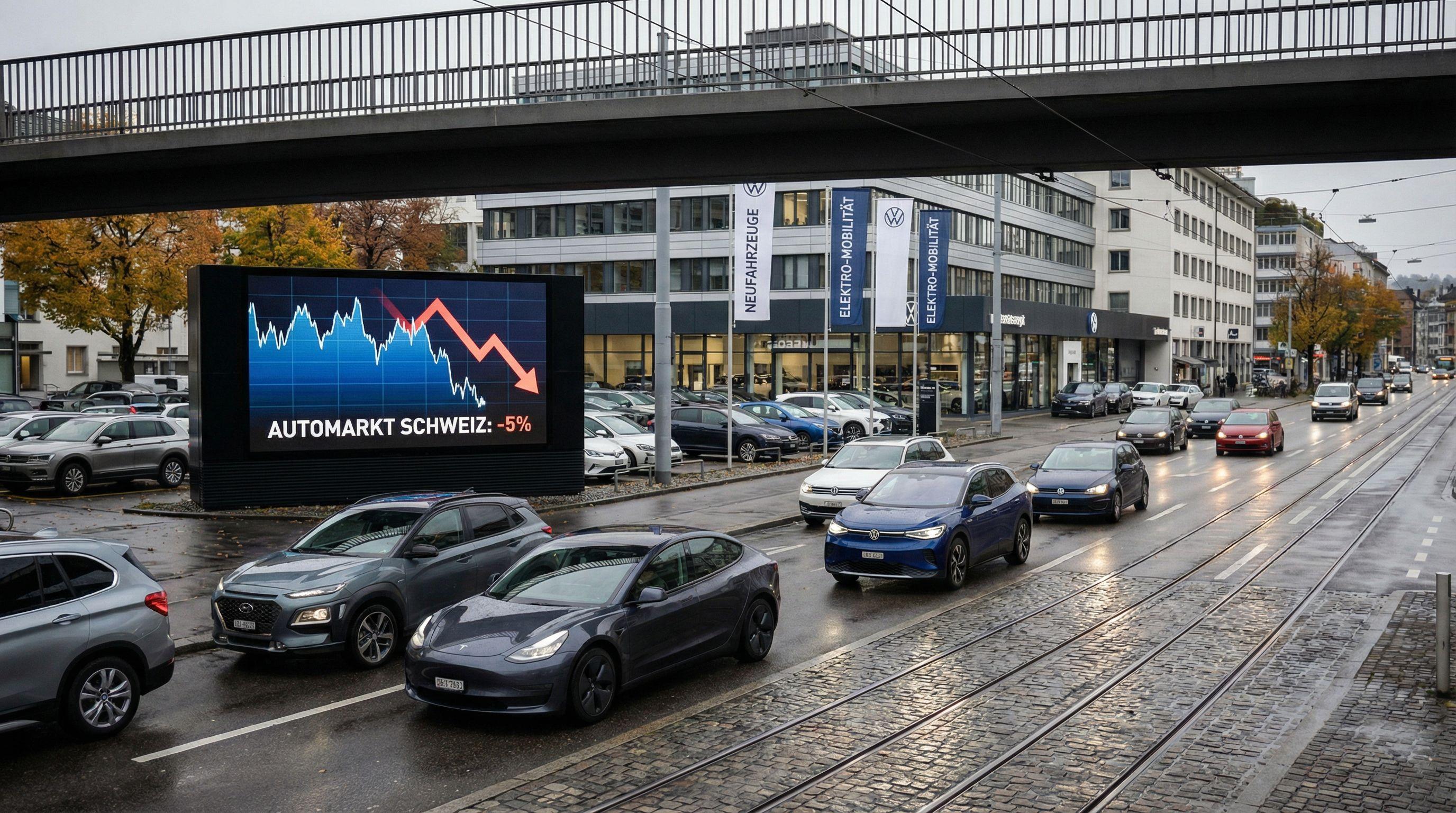 Swiss New Car Market Contracts 5% in 2024 Despite EV Growth