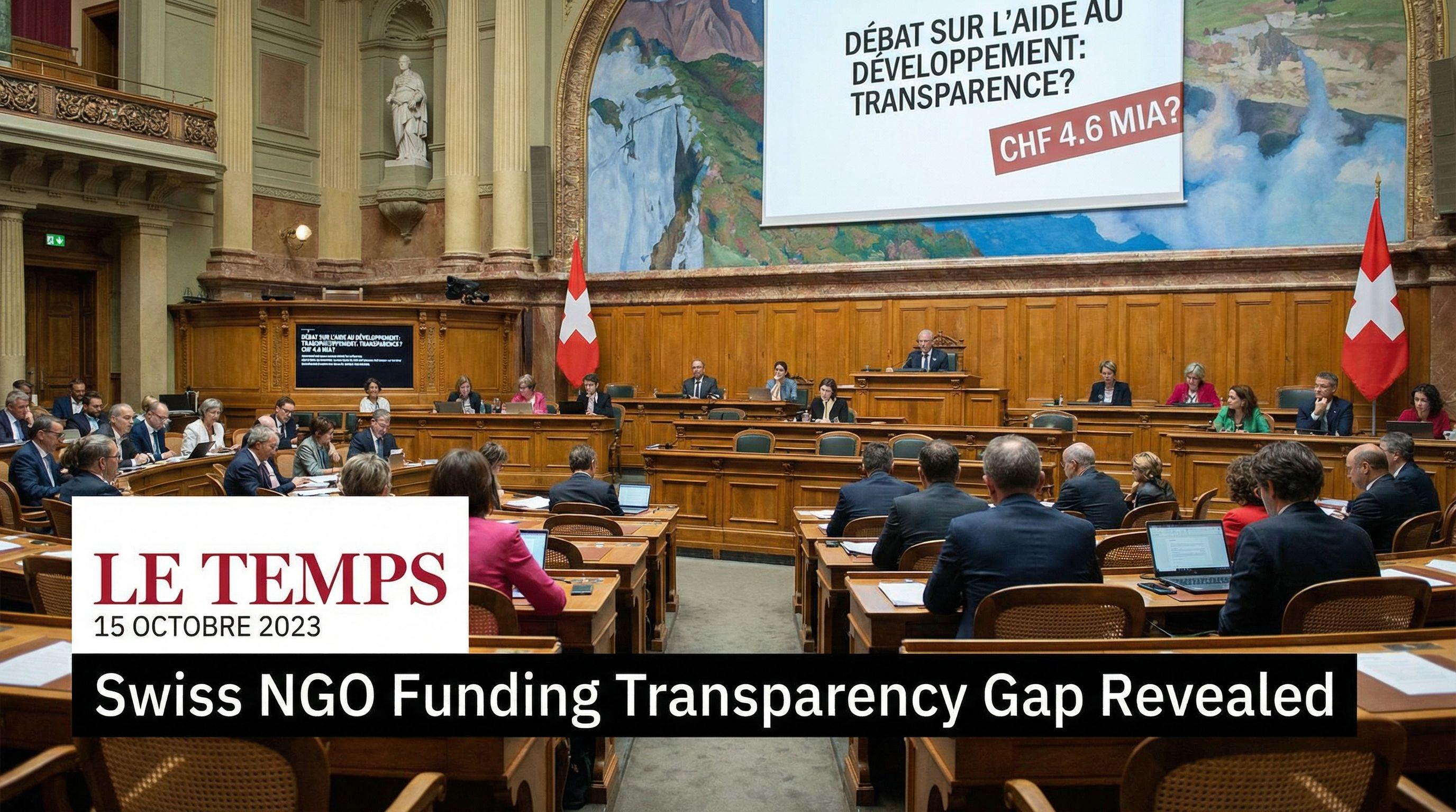 Swiss NGO Funding Transparency Gap Revealed