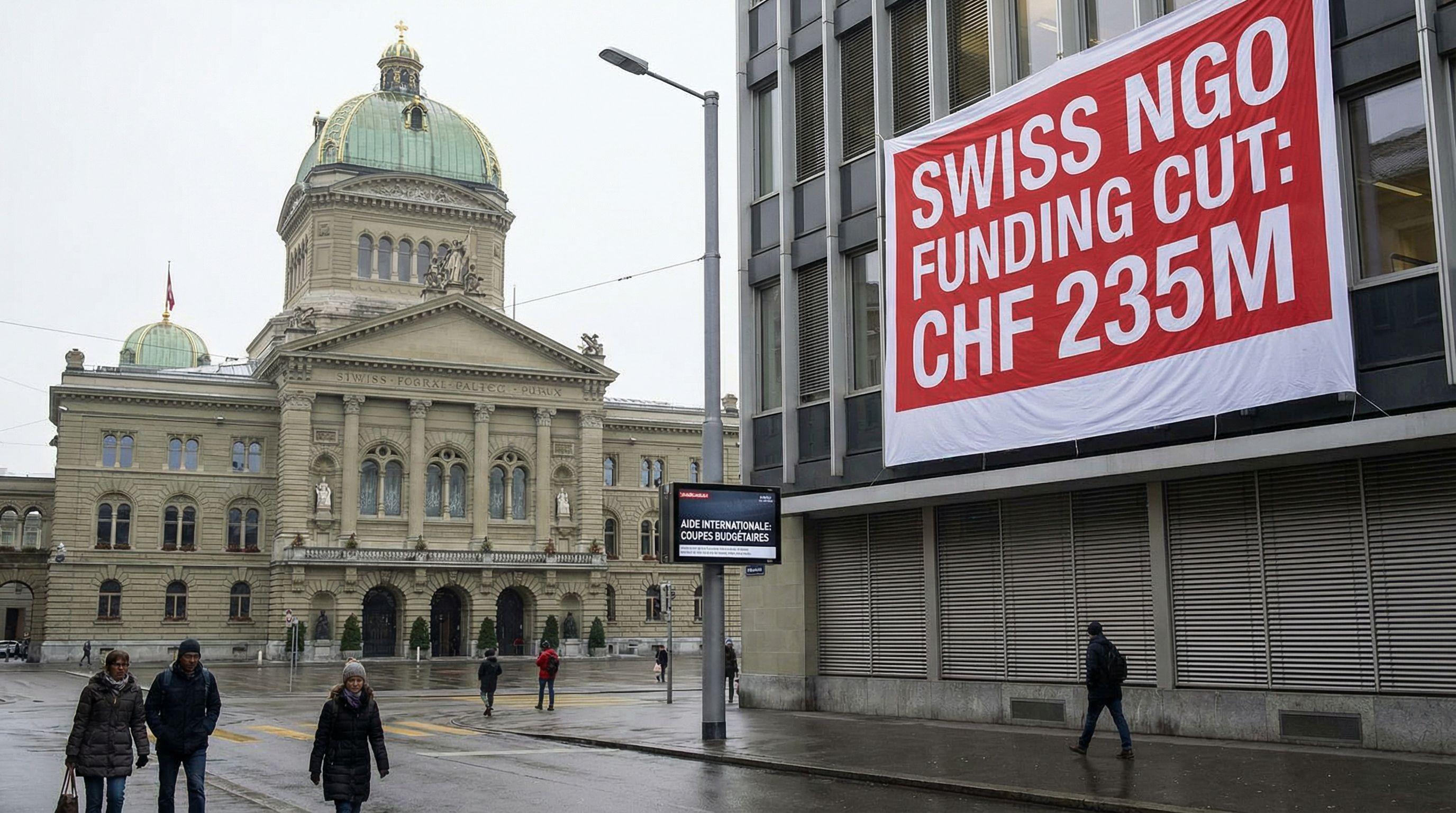 Swiss NGOs Face 10% Federal Funding Cut for International Work