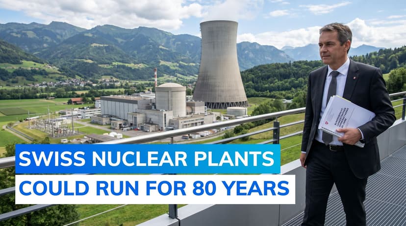 Swiss Nuclear Plants Could Run for 80 Years, Argues Federal Report