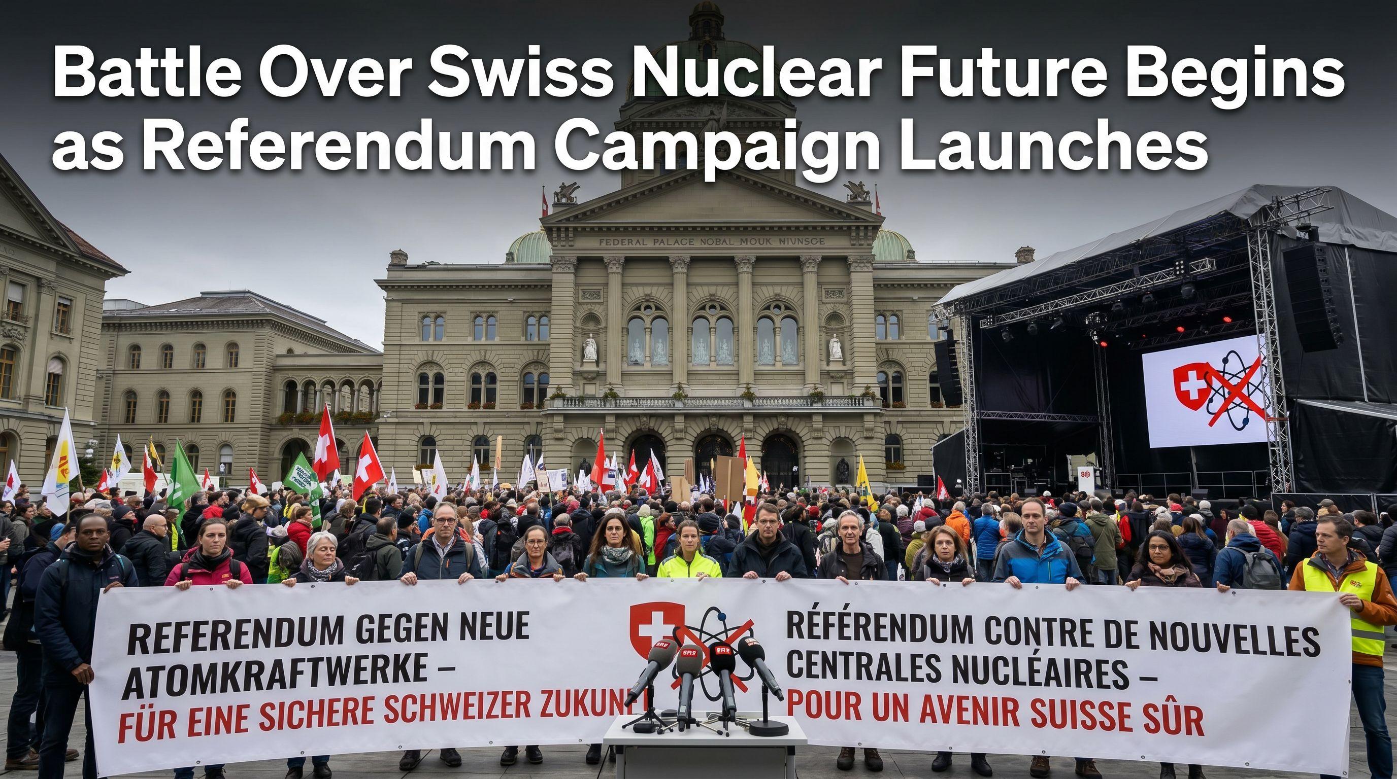 Battle Over Swiss Nuclear Future Begins as Referendum Campaign Launches