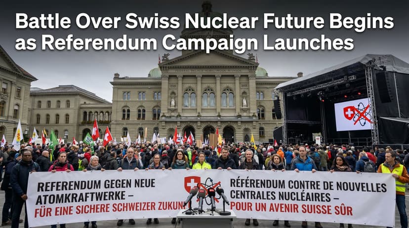 Battle Over Swiss Nuclear Future Begins as Referendum Campaign Launches