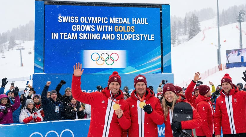 Switzerland's Olympic Medal Haul Grows with Golds in Team Skiing and Slopestyle