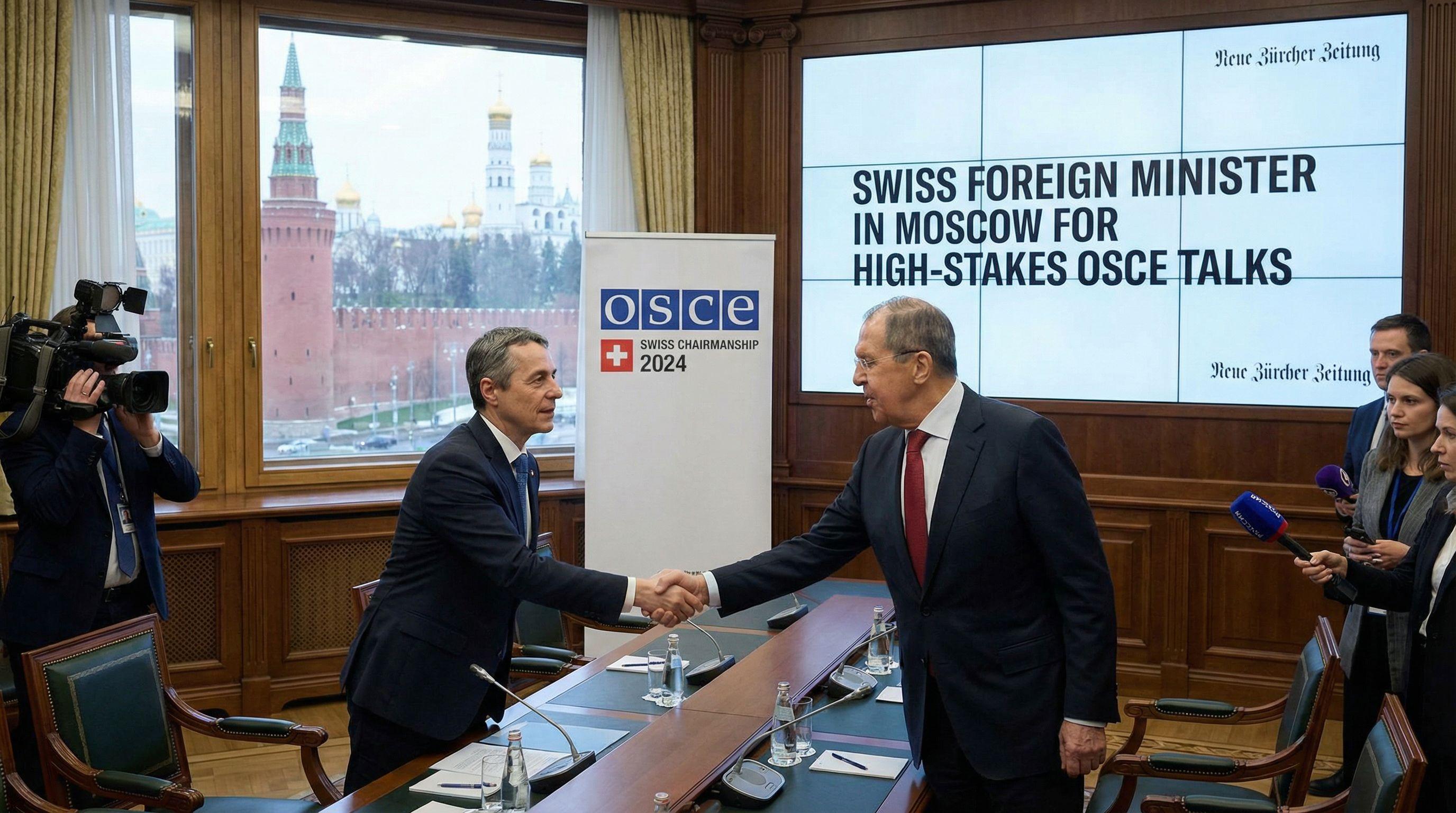 Swiss Foreign Minister in Moscow for High-Stakes OSCE Talks