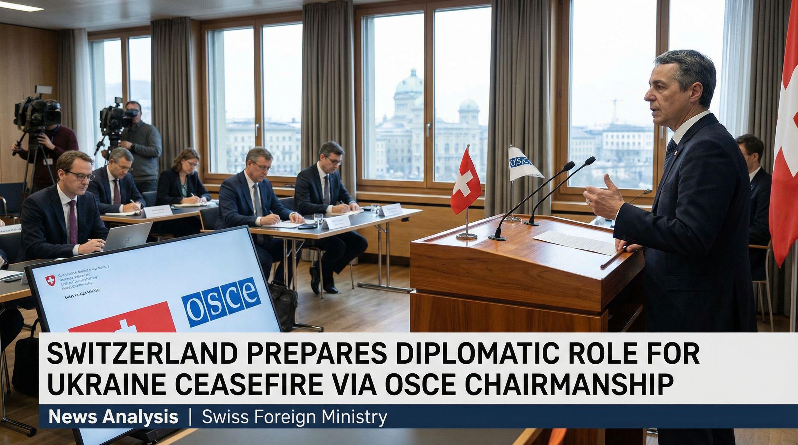 Switzerland Prepares Diplomatic Role for Ukraine Ceasefire via OSCE Chairmanship