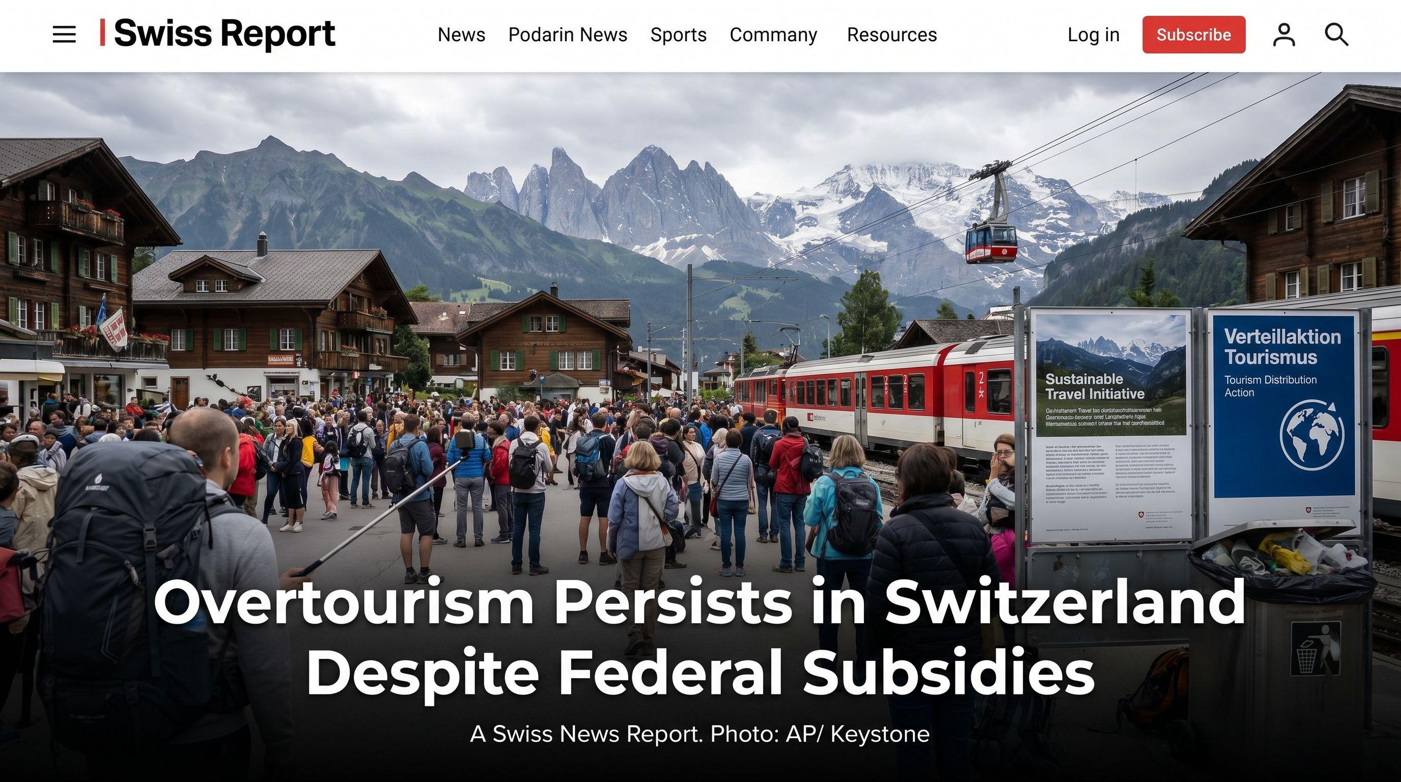 Overtourism Persists in Switzerland Despite Federal Subsidies
