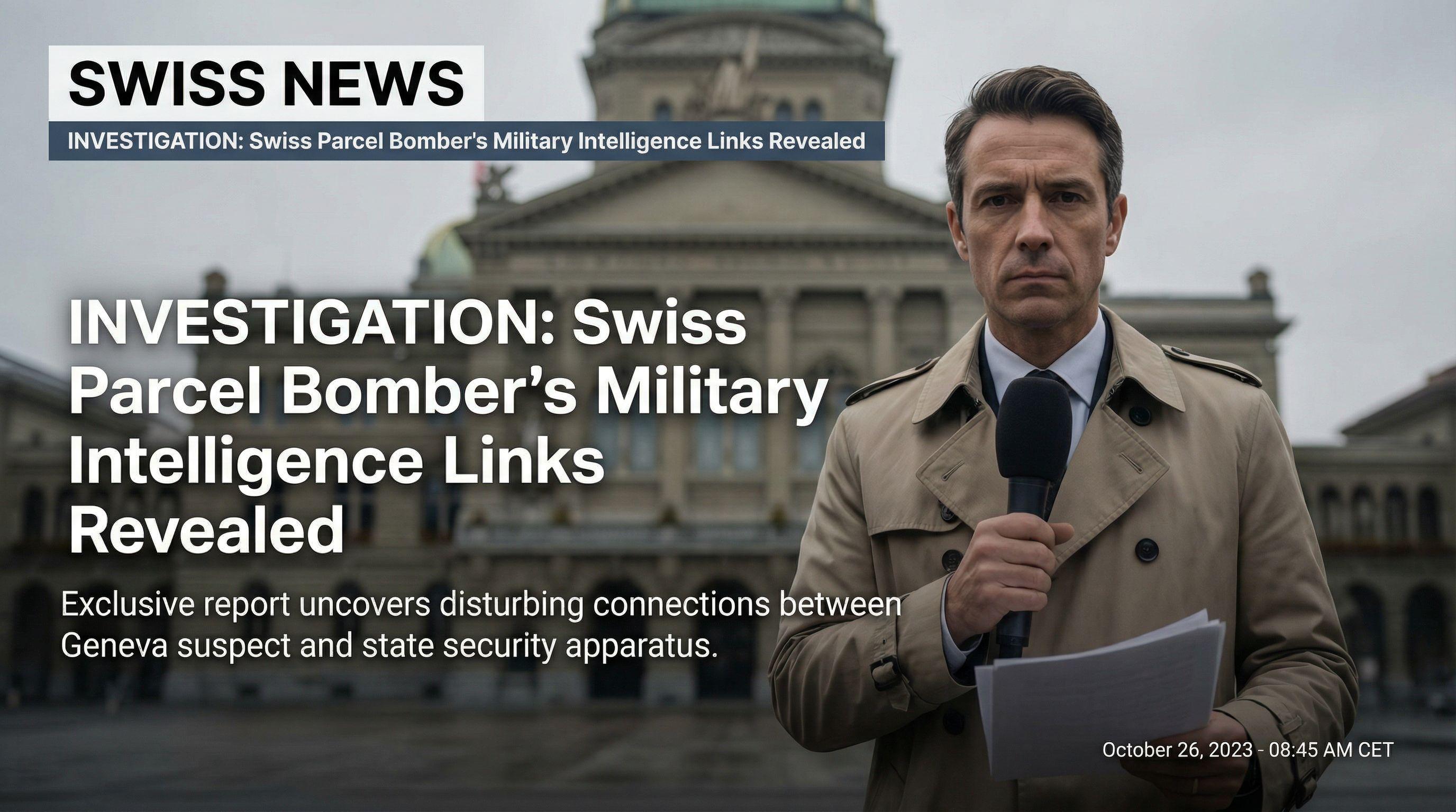 Swiss Parcel Bomber's Military Intelligence Links Revealed