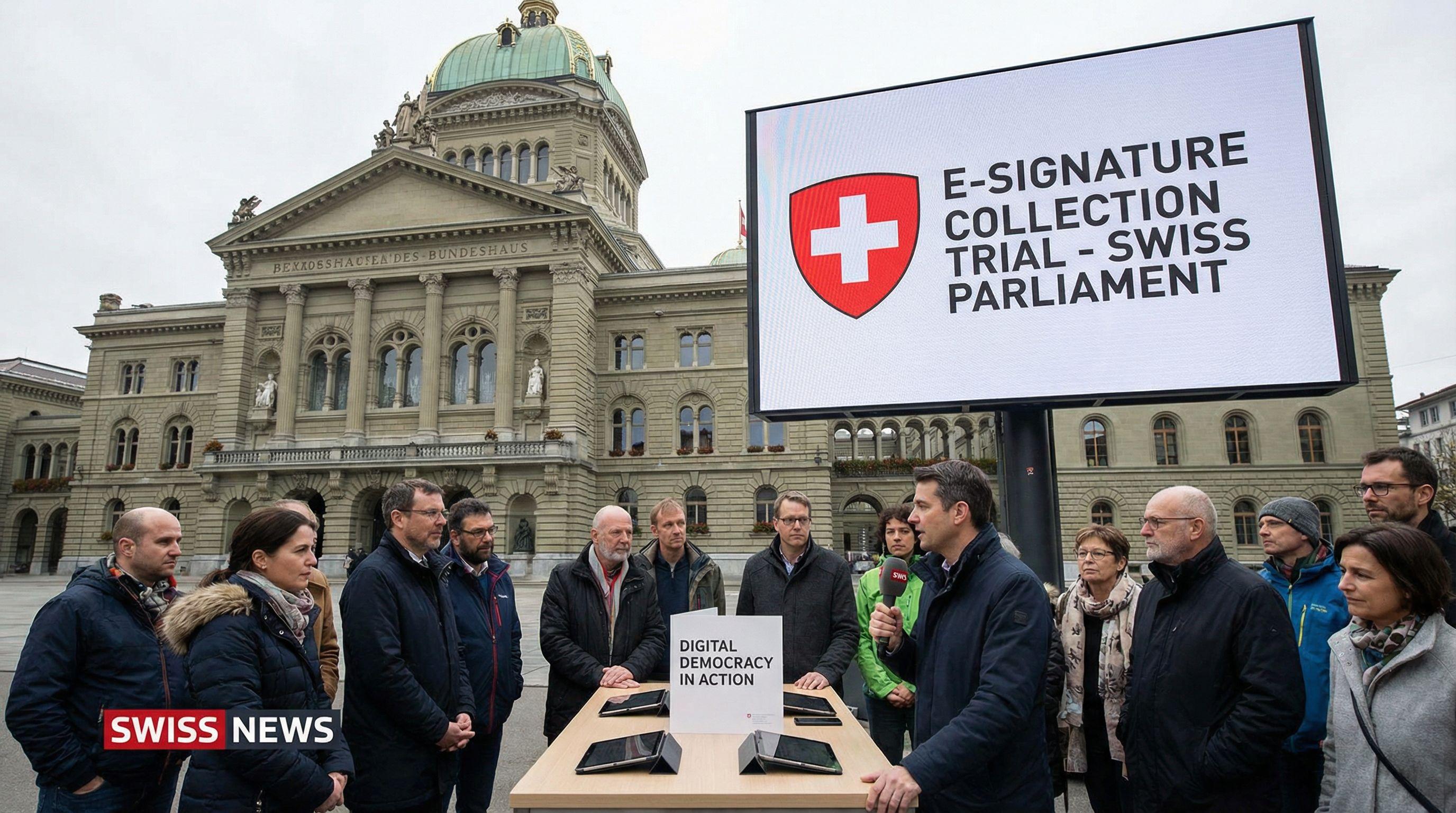 Swiss Parliament Advances Digital Democracy with E-Signature Collection Trial