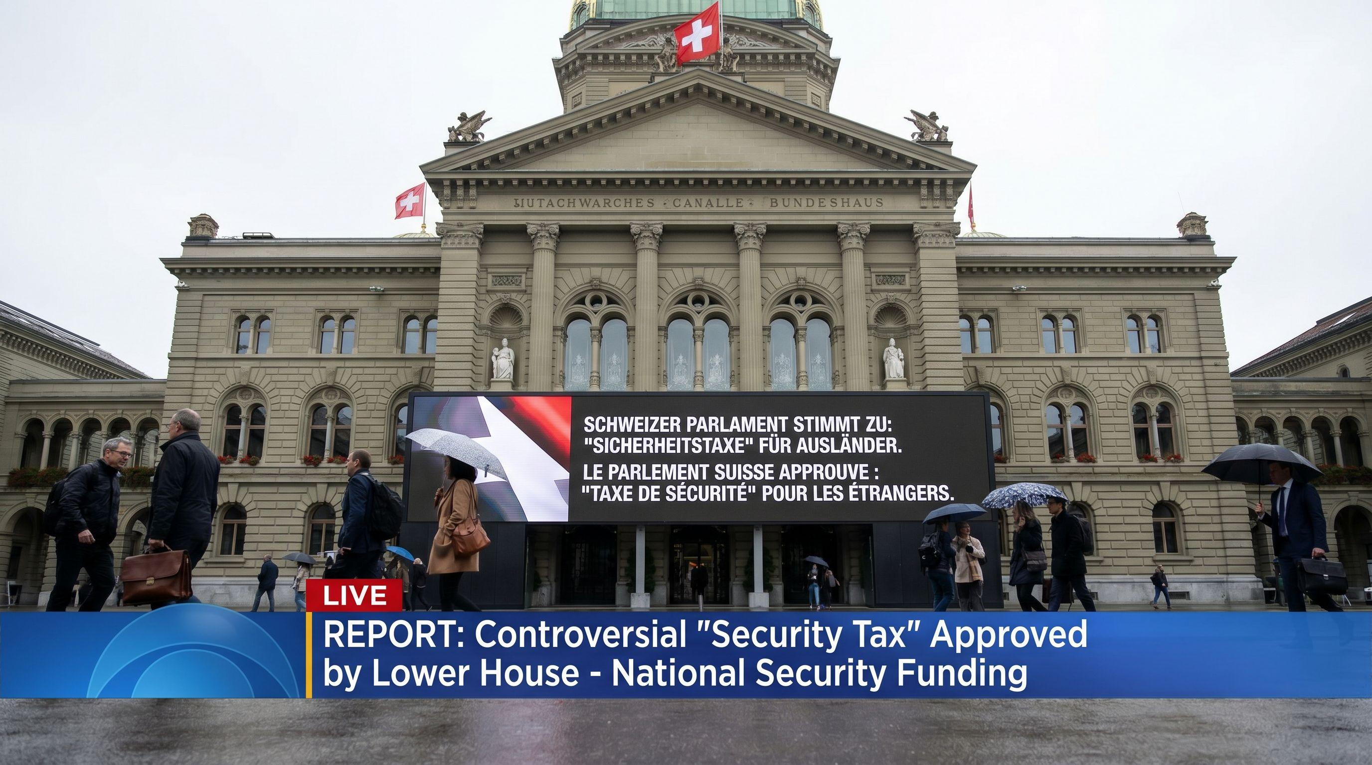 Swiss Parliament Backs Controversial 'Security Tax' on Foreign Residents
