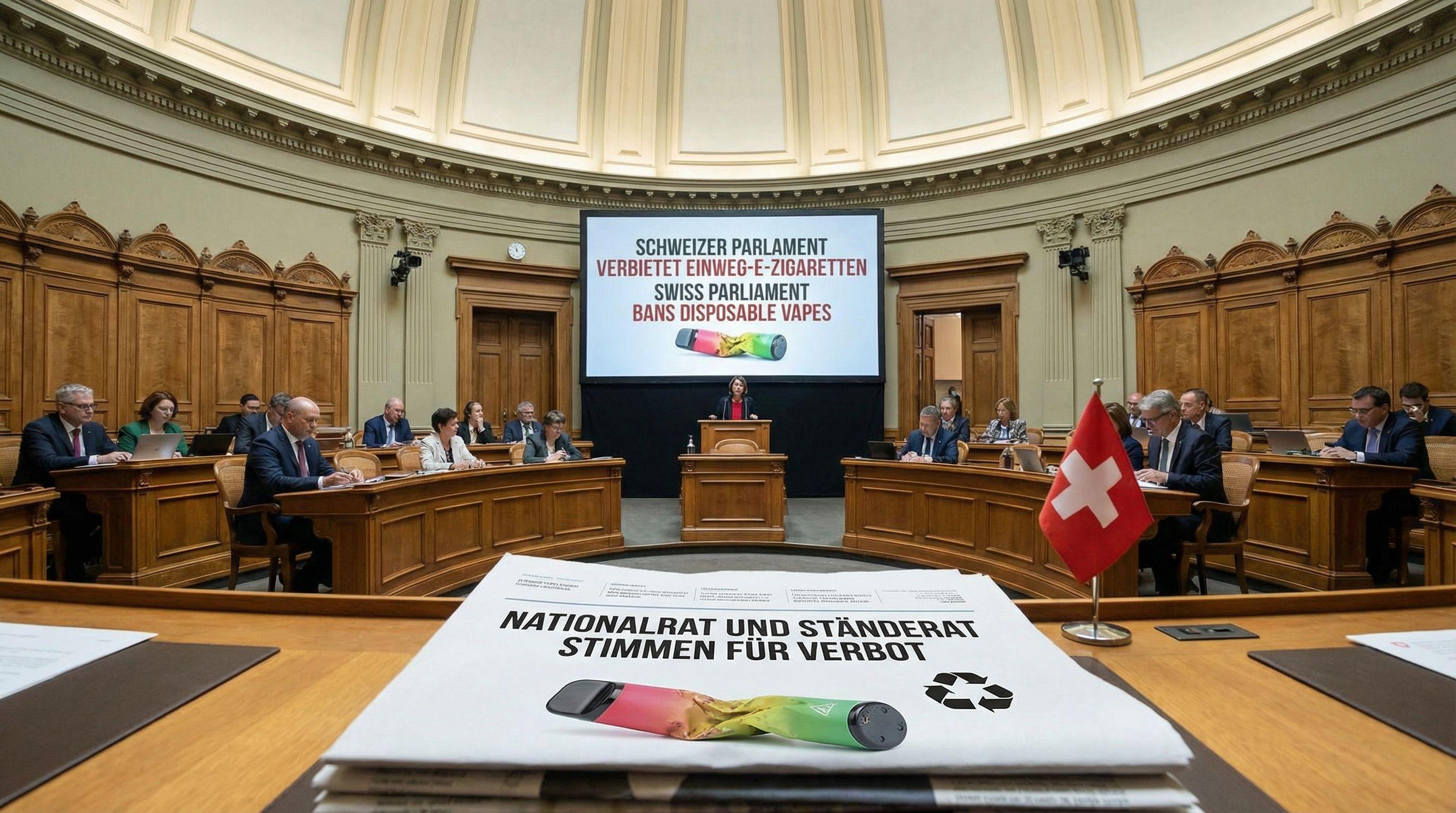 Swiss Parliament Bans Disposable Vapes