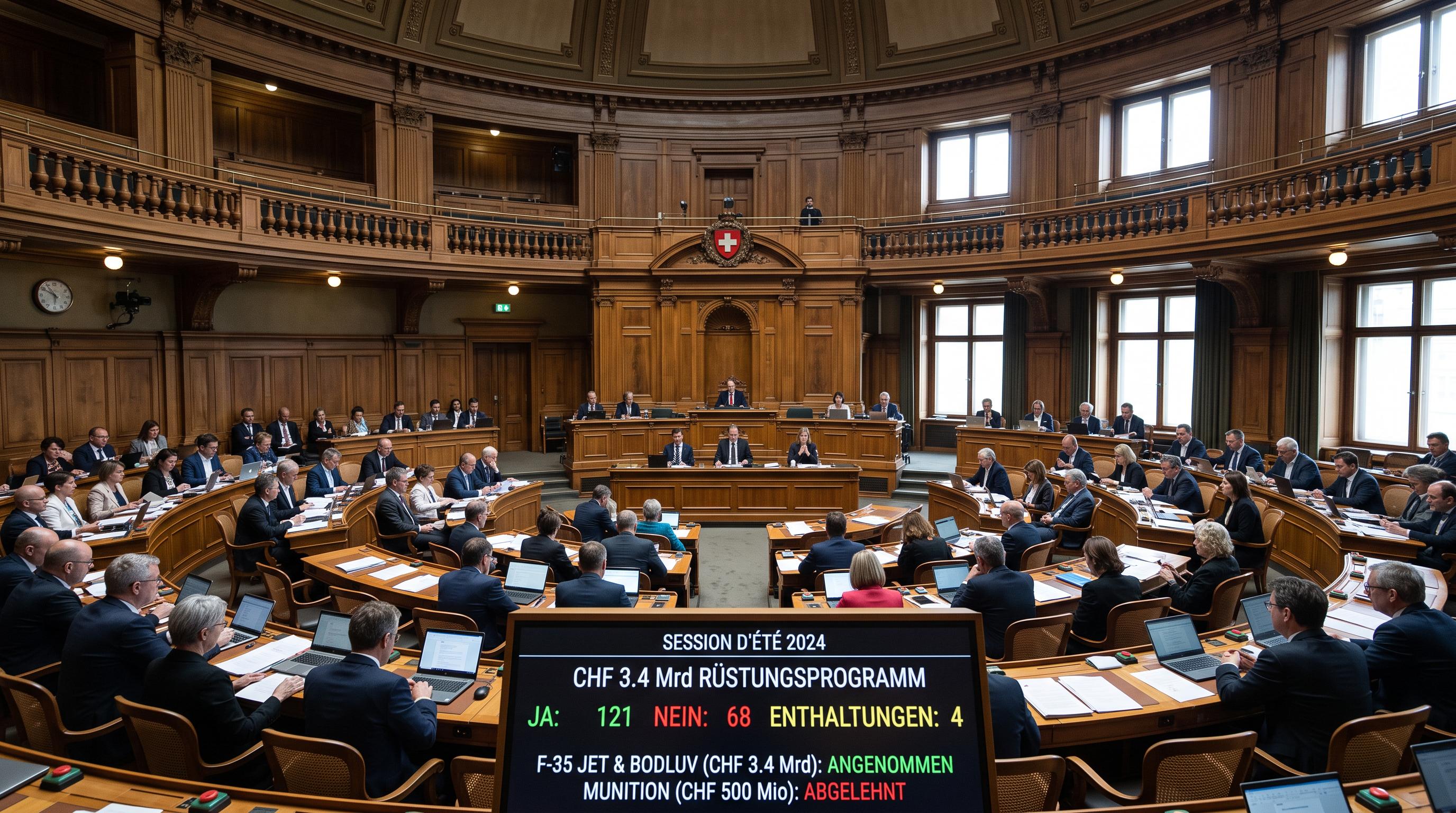 Swiss parliament approves CHF3.4 billion defence package