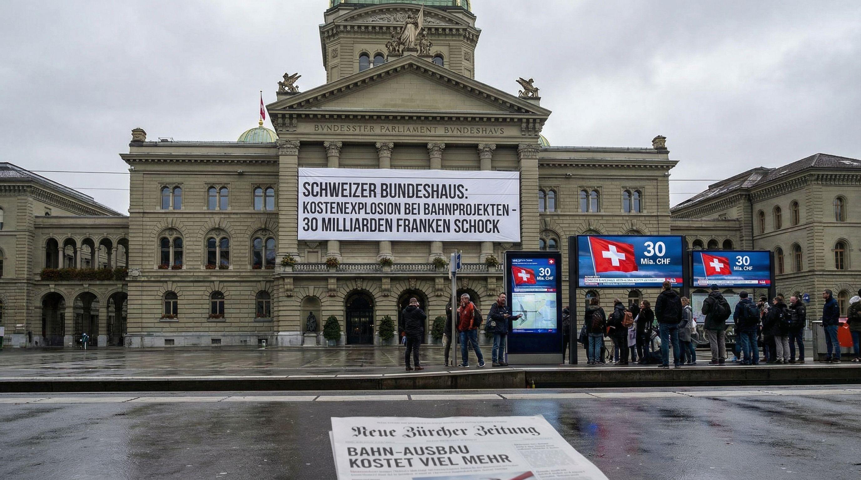Swiss Parliament Faces CHF 30 Billion Rail Infrastructure Cost Shock