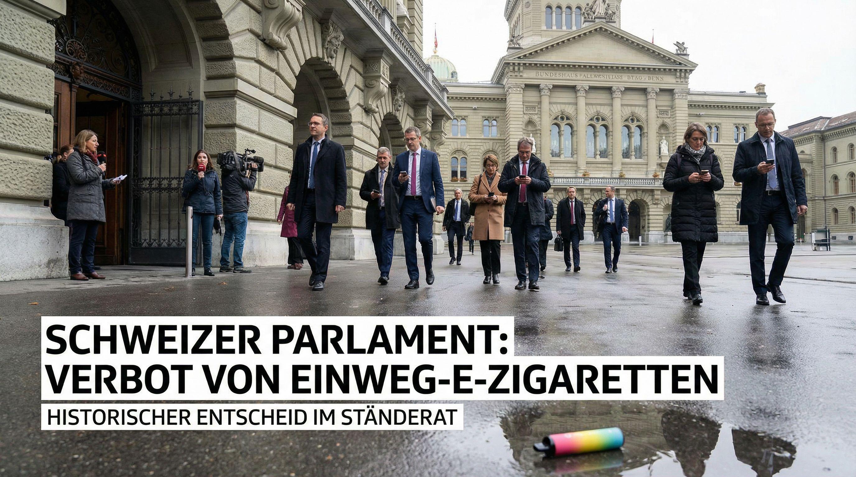 Swiss Parliament Moves to Ban Single-Use E-Cigarettes