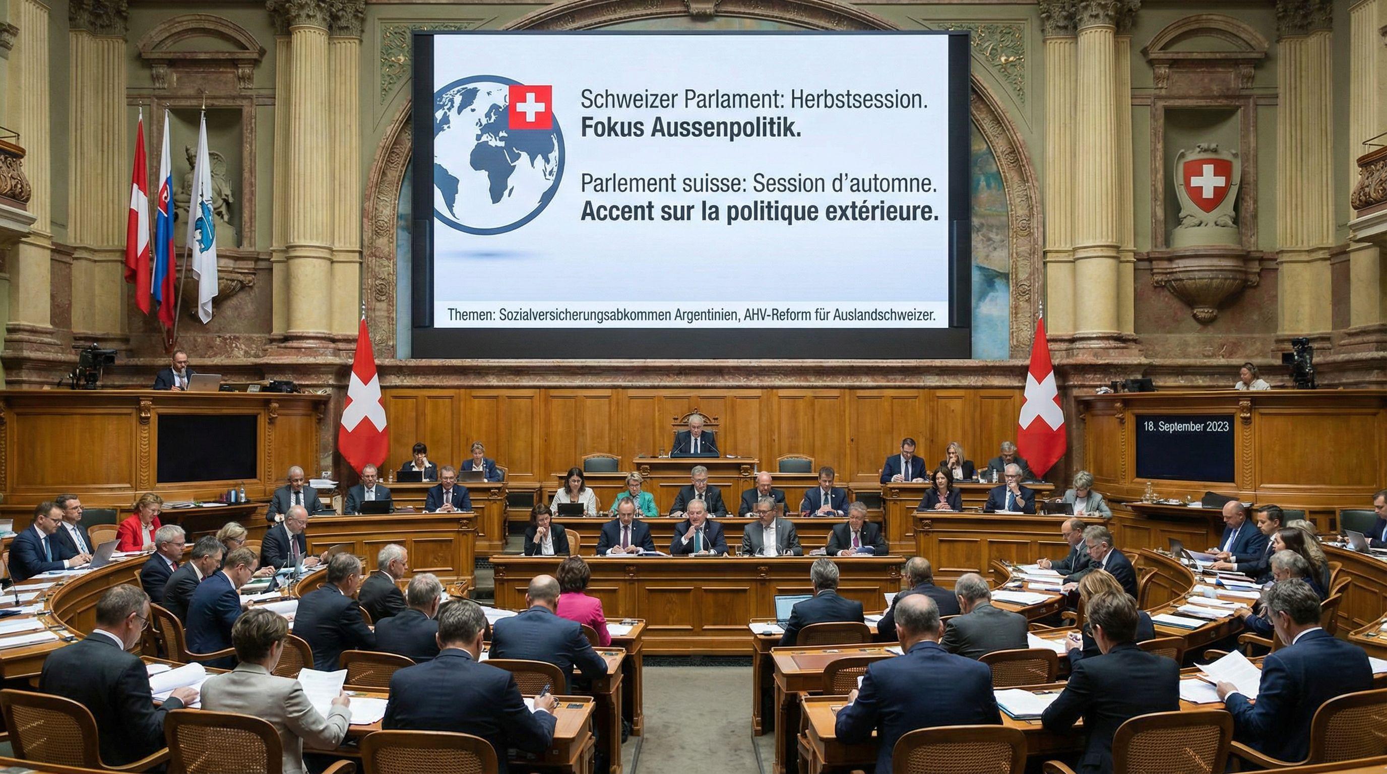 Swiss Parliament Opens Autumn Session with Focus on Foreign Policy