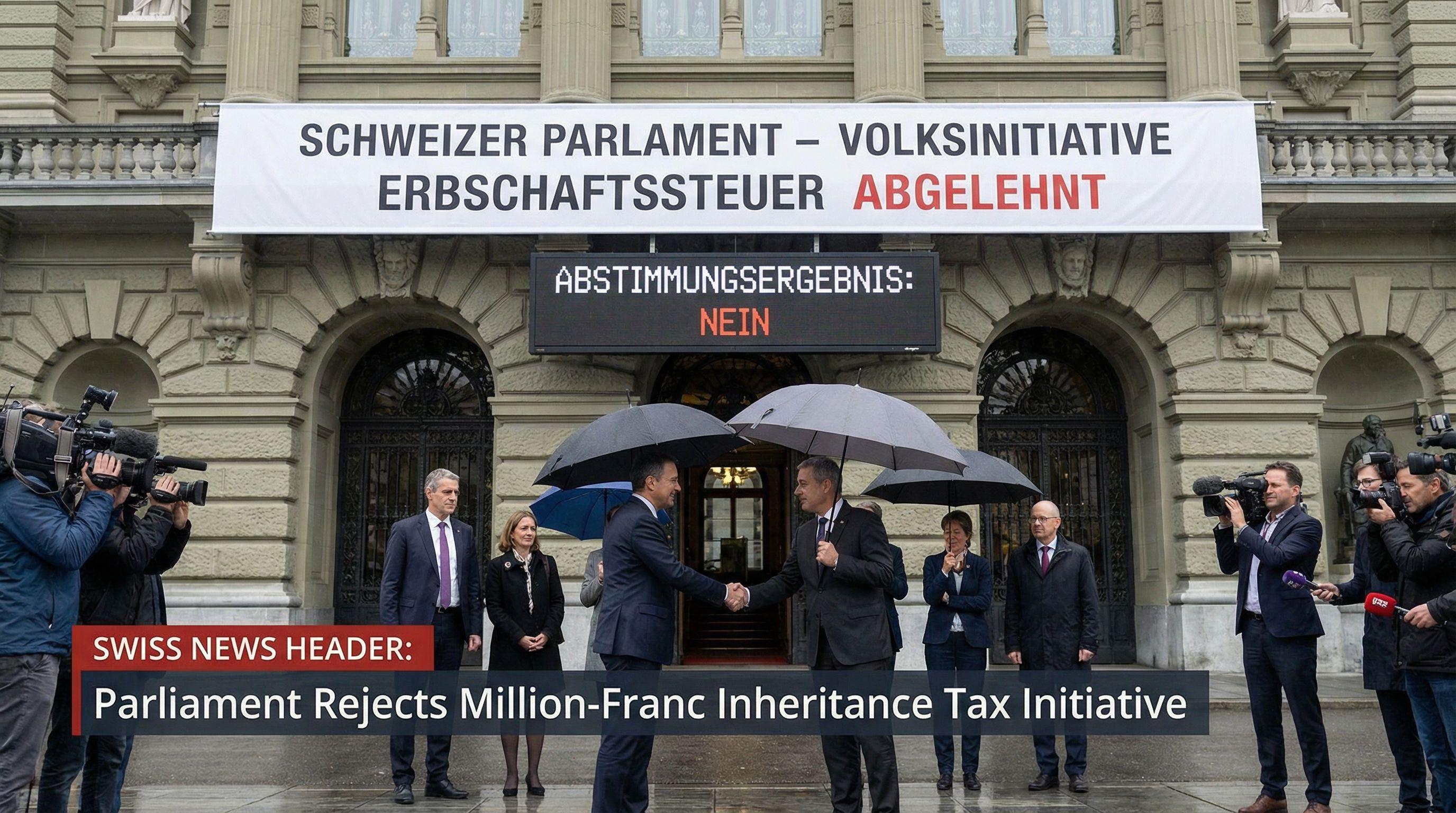 Swiss Parliament Rejects Million-Franc Inheritance Tax Initiative