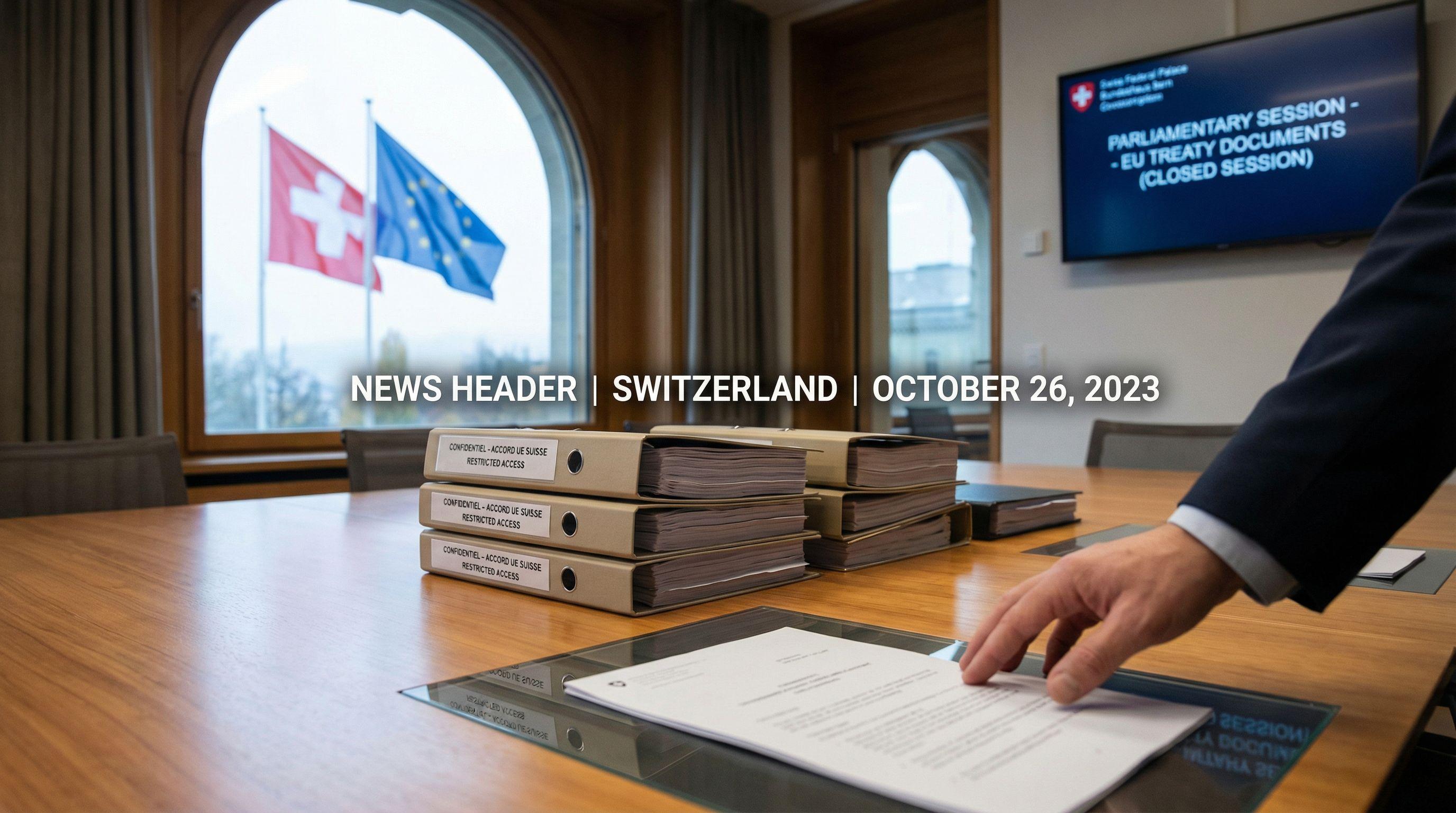 Swiss Parliament Restricts Access to EU Treaty Documents