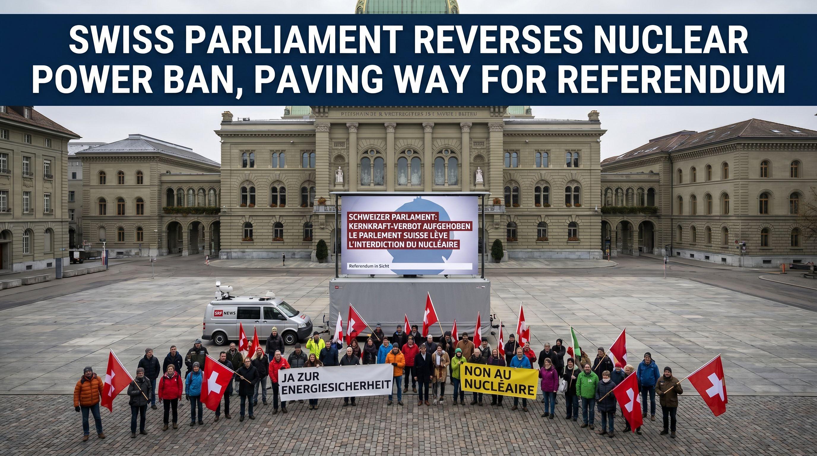 Swiss Parliament Reverses Nuclear Power Ban, Paving Way for Referendum