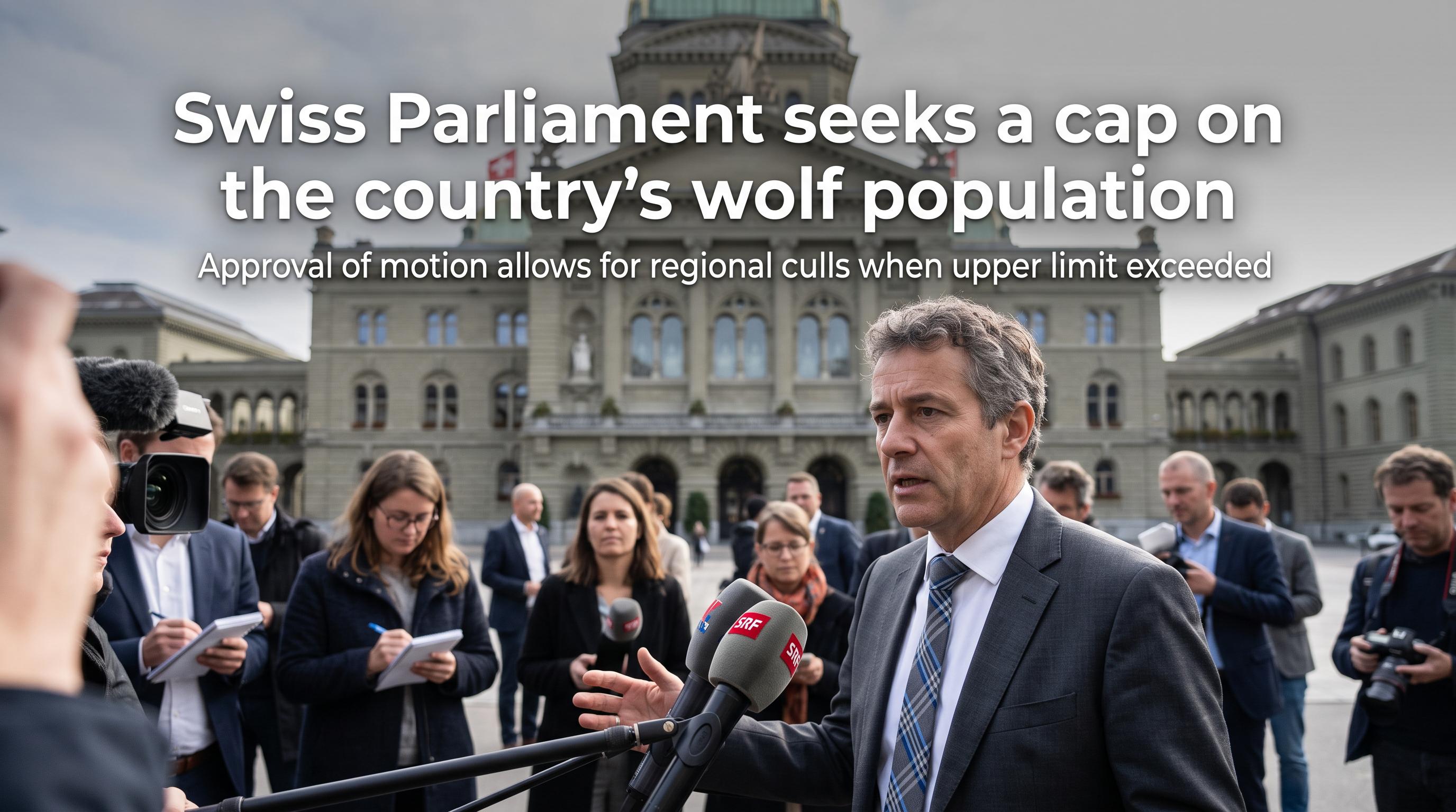 Swiss Parliament seeks a cap on the country’s wolf population