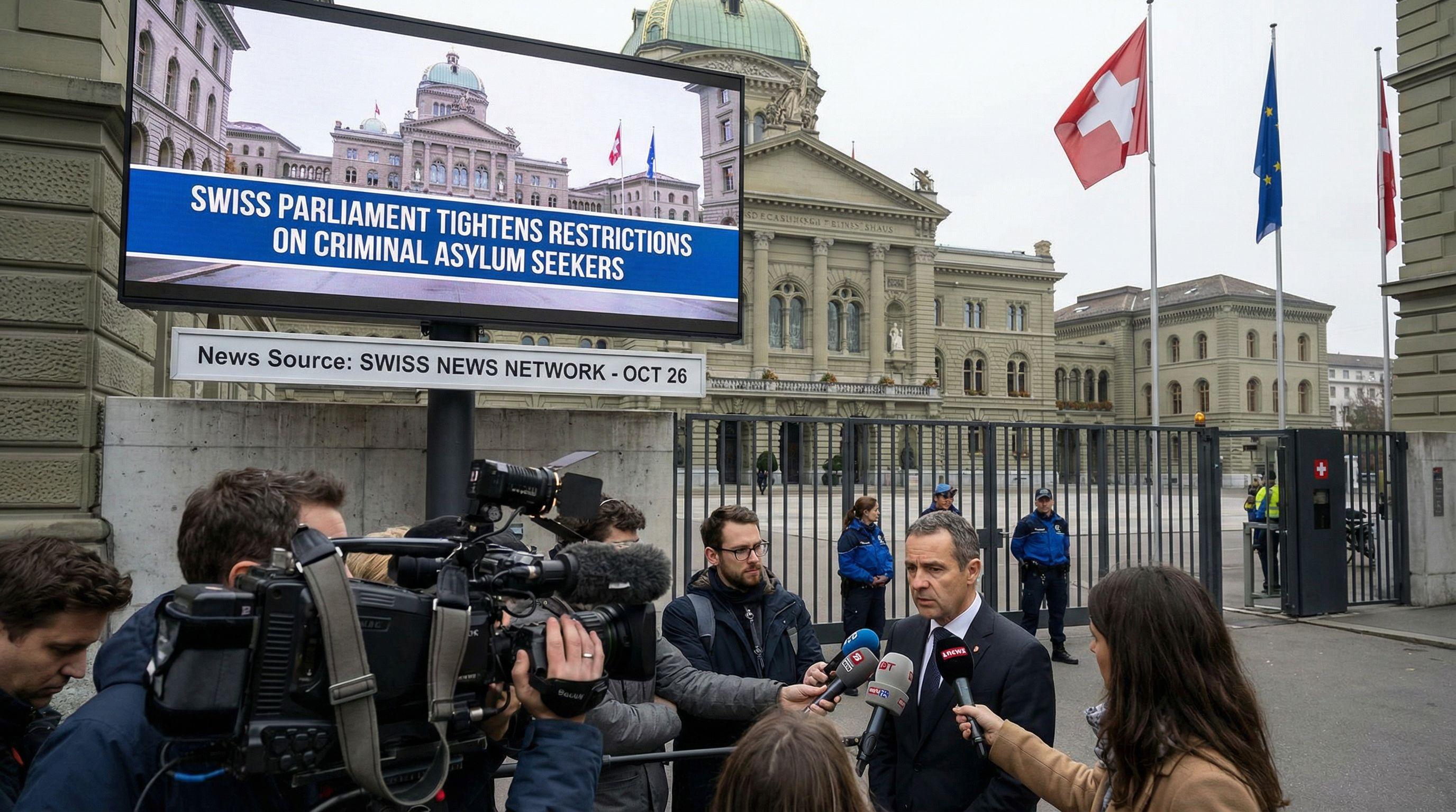 Swiss Parliament Tightens Restrictions on Criminal Asylum Seekers