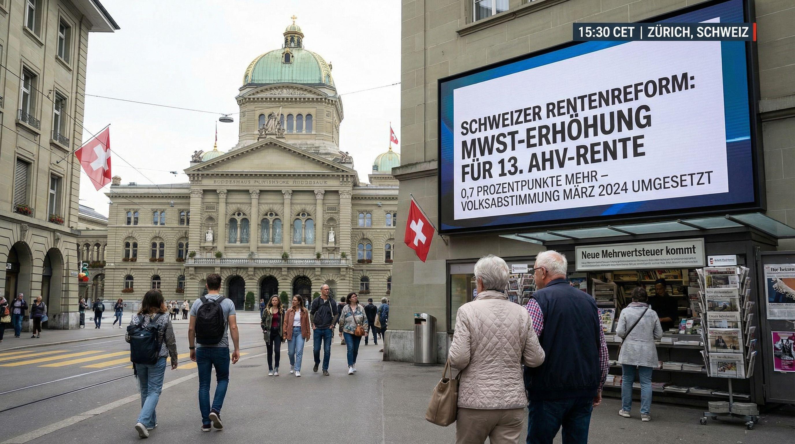 Swiss Pension Reform: VAT Increase to Fund 13th Monthly Payment