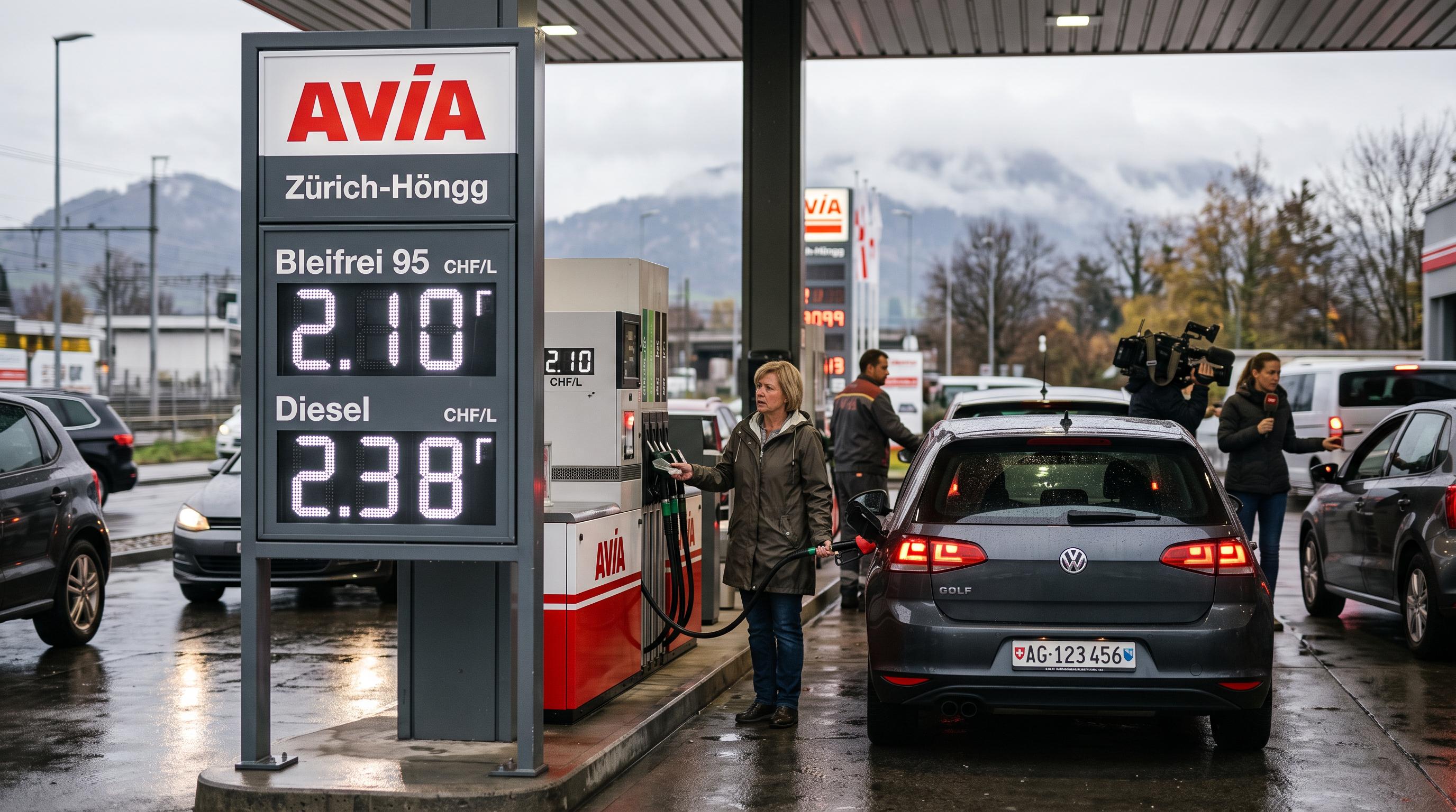 Swiss petrol prices reach a new yearly high