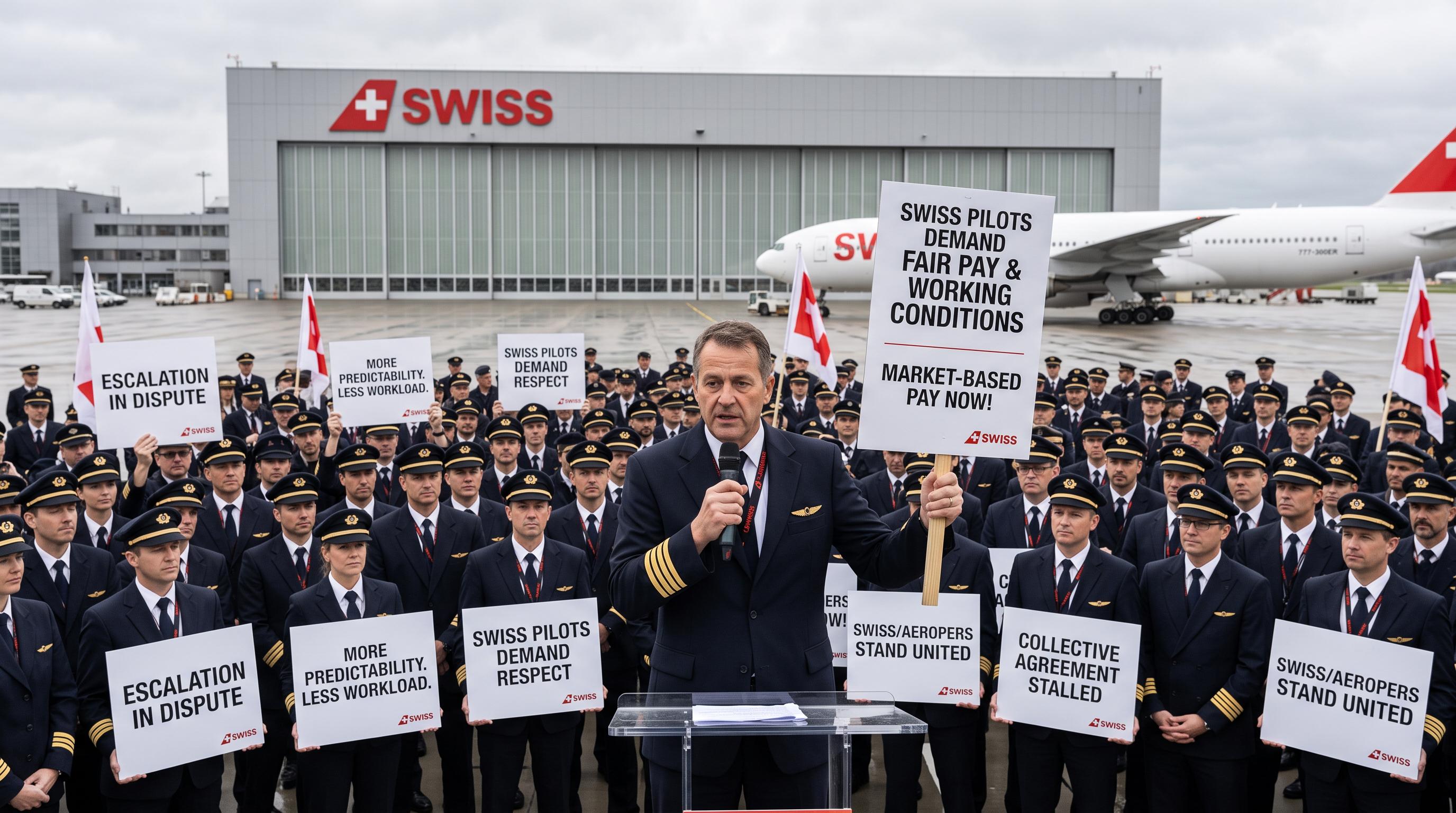 SWISS pilots escalate pressure in dispute over pay and working conditions