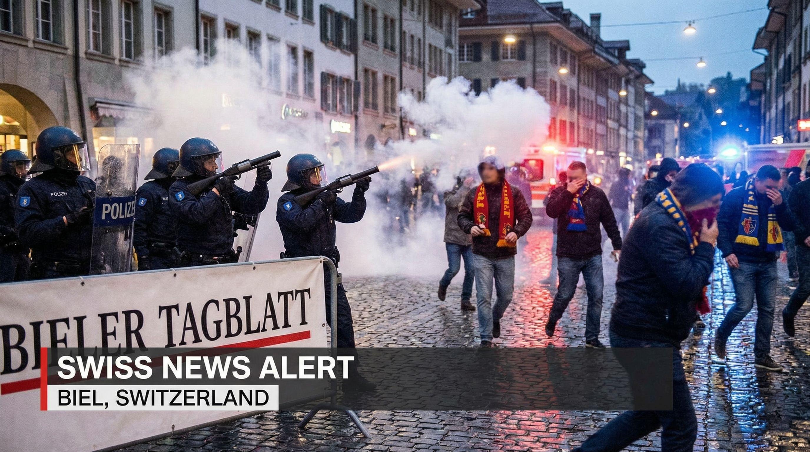 Swiss Police Deploy Tear Gas to Prevent Hockey Fan Clash in Biel