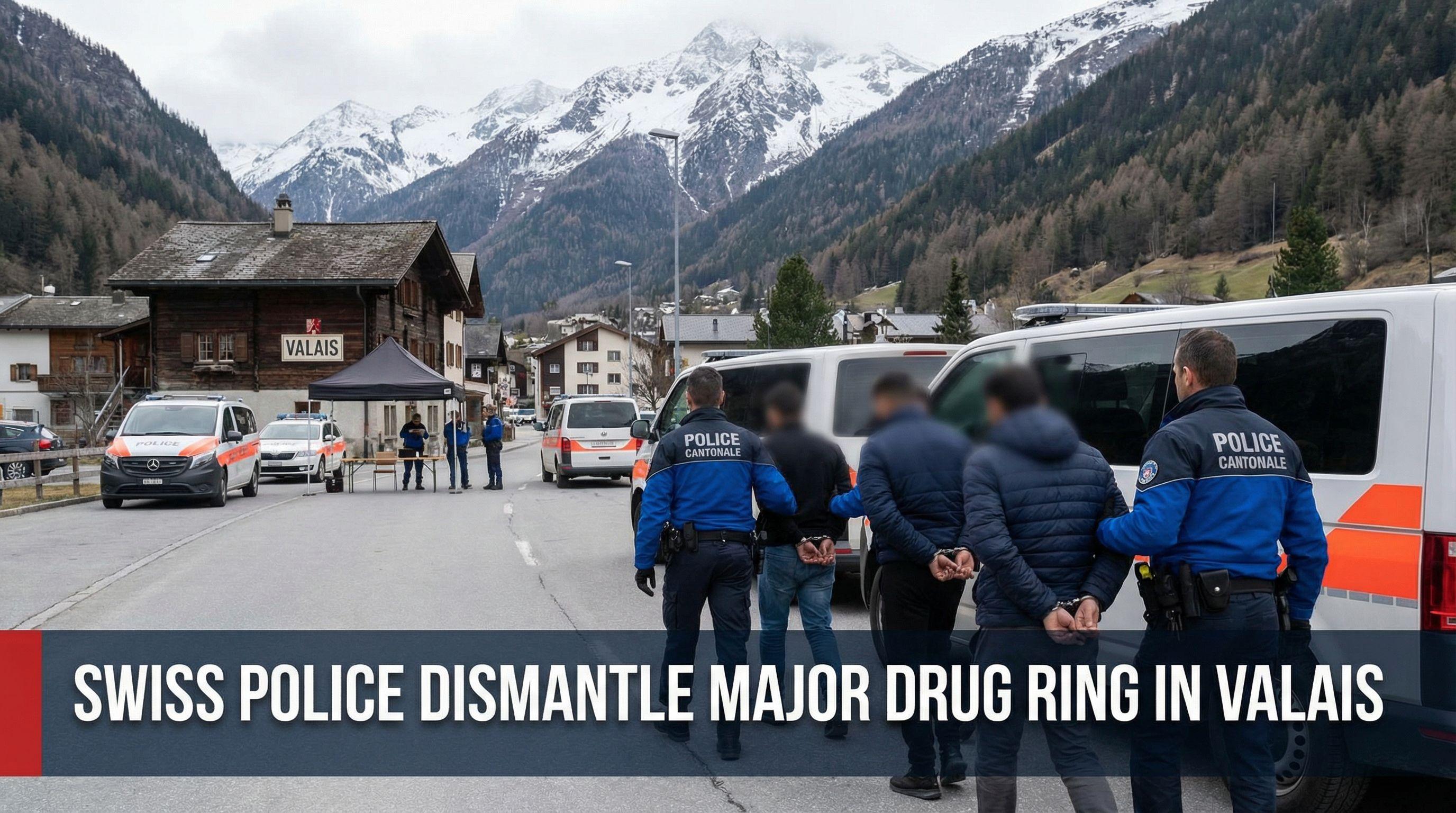 Swiss Police Dismantle Major Drug Ring in Valais