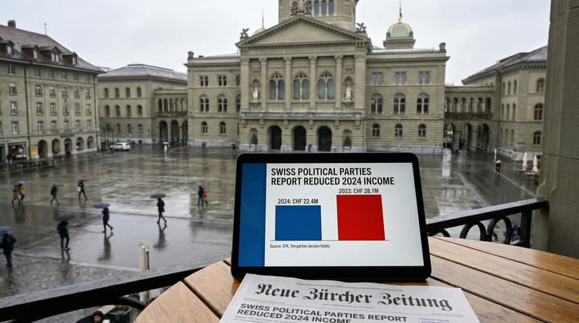 Swiss Political Parties Report Reduced 2024 Income