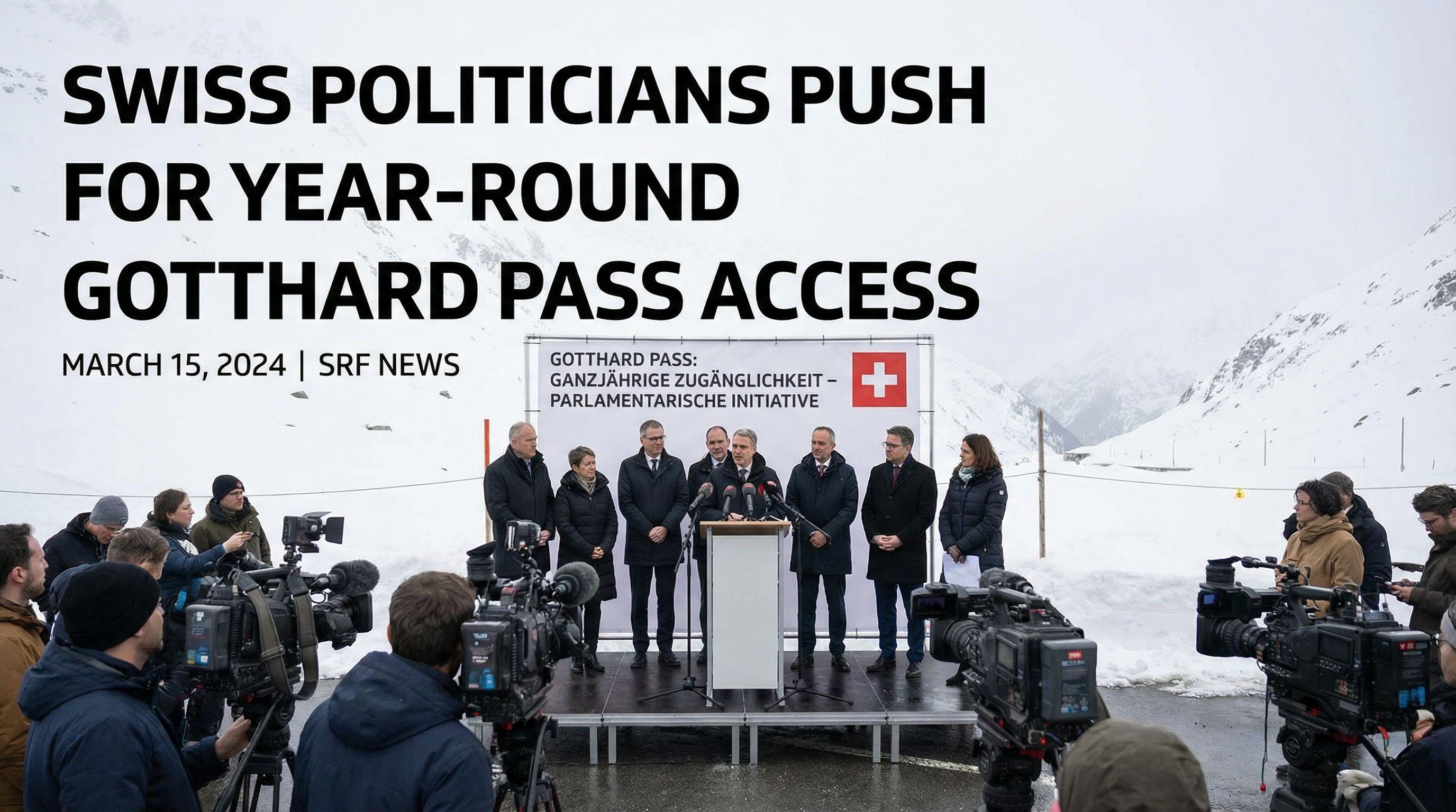Swiss Politicians Push for Year-Round Gotthard Pass Access
