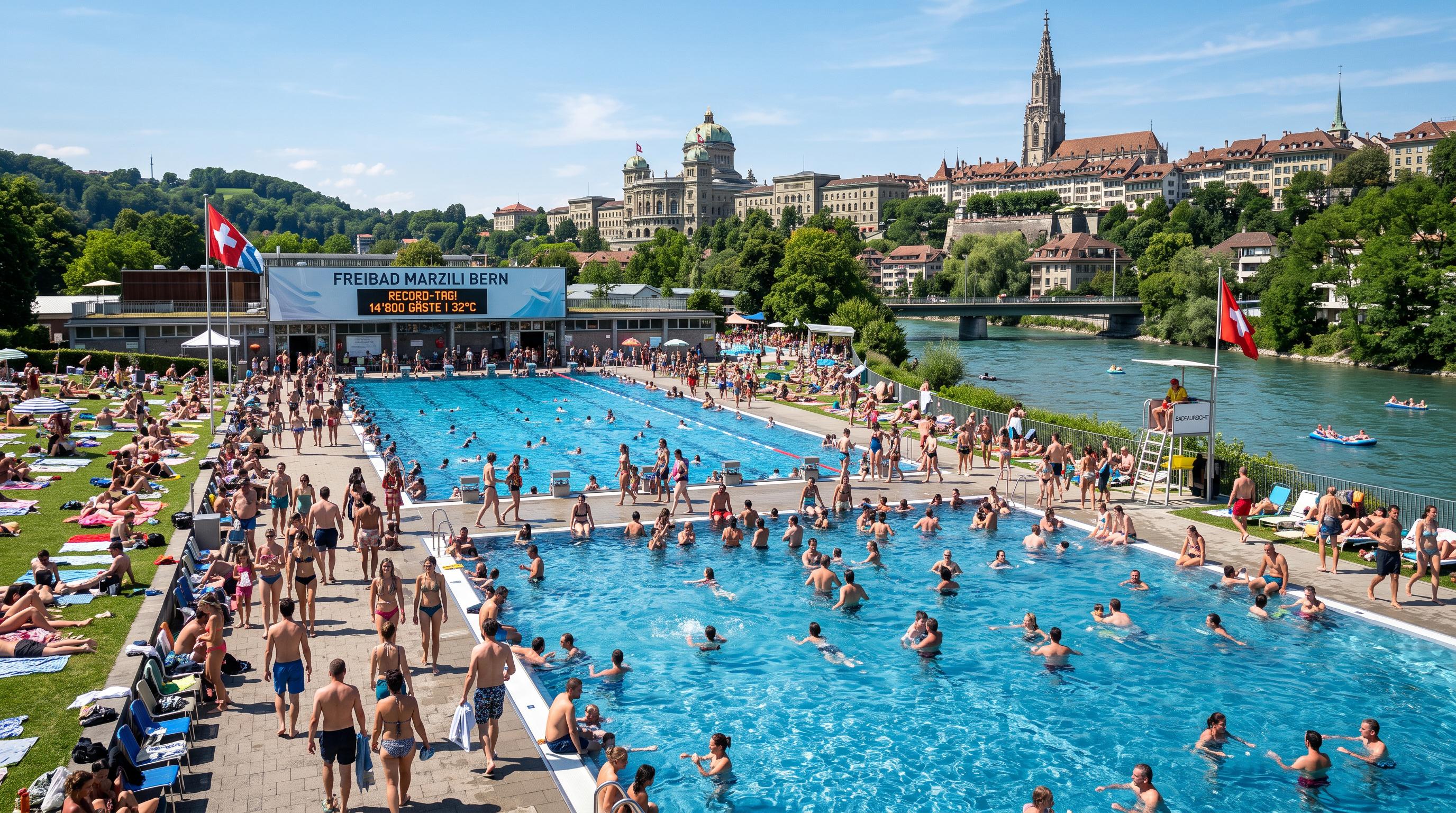 Hot summer drives record attendance at Swiss swimming pools
