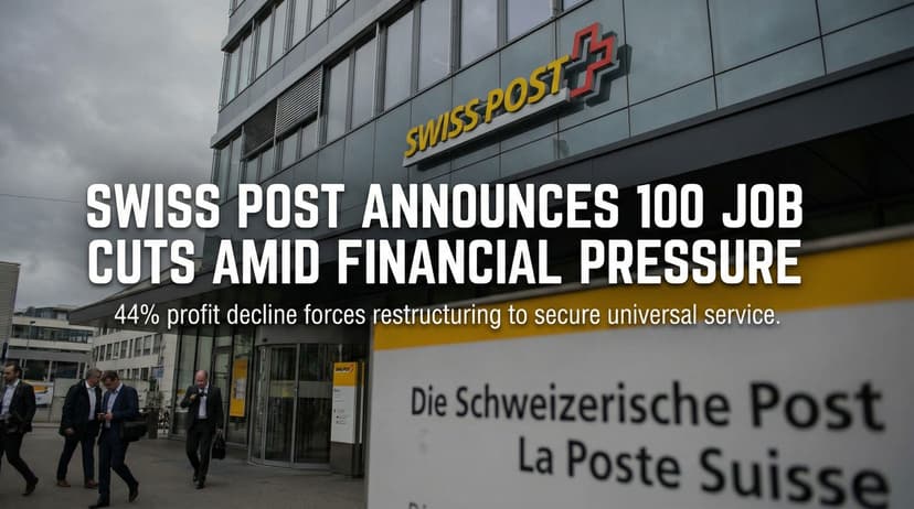 Swiss Post announces 100 job cuts amid financial pressure