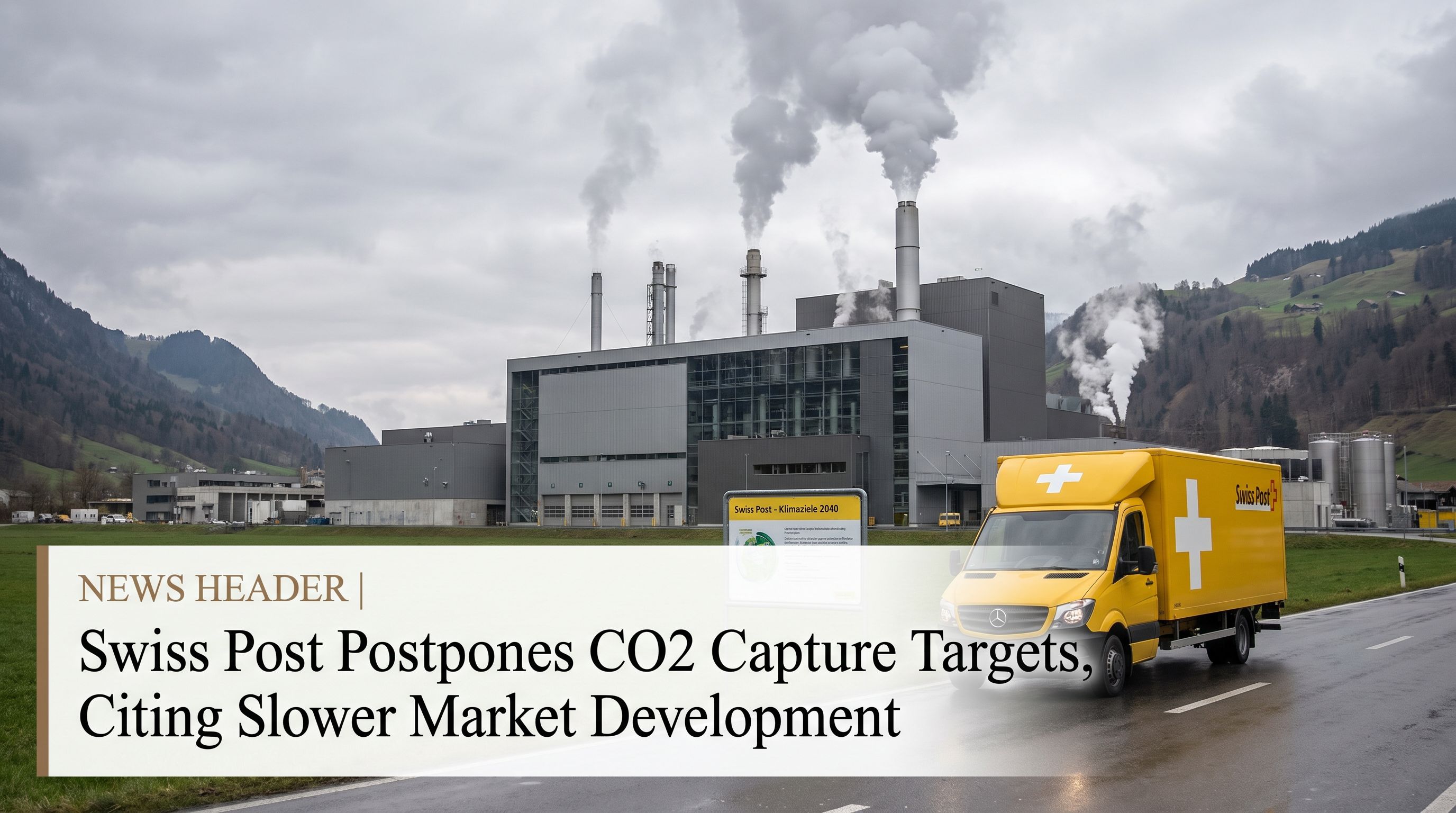 Swiss Post Postpones CO2 Capture Targets, Citing Slower Market Development
