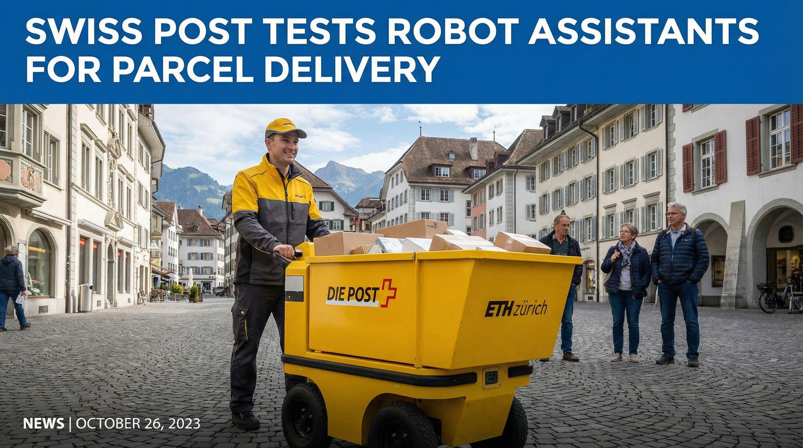 Swiss Post Tests Robot Assistants for Parcel Delivery