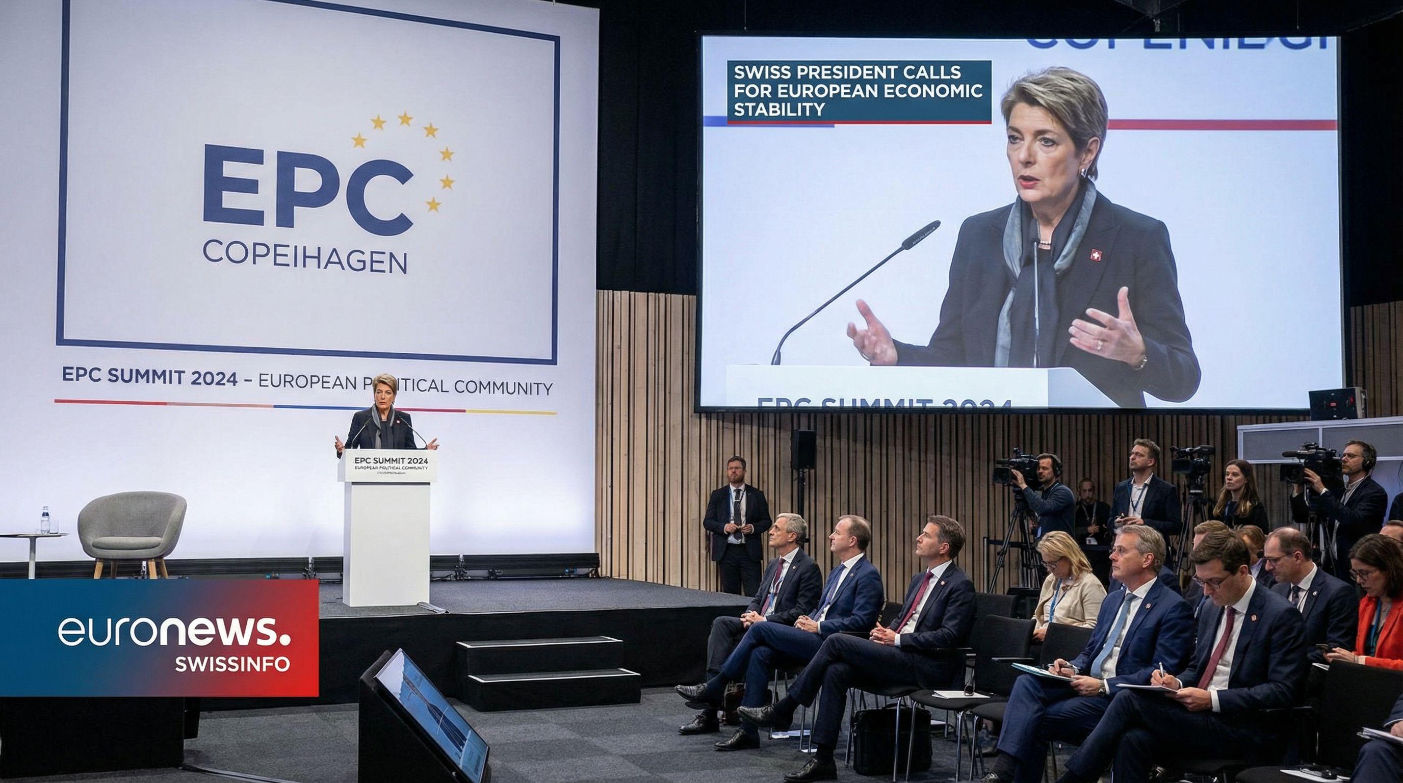 Swiss President Calls for European Economic Stability at Copenhagen Summit