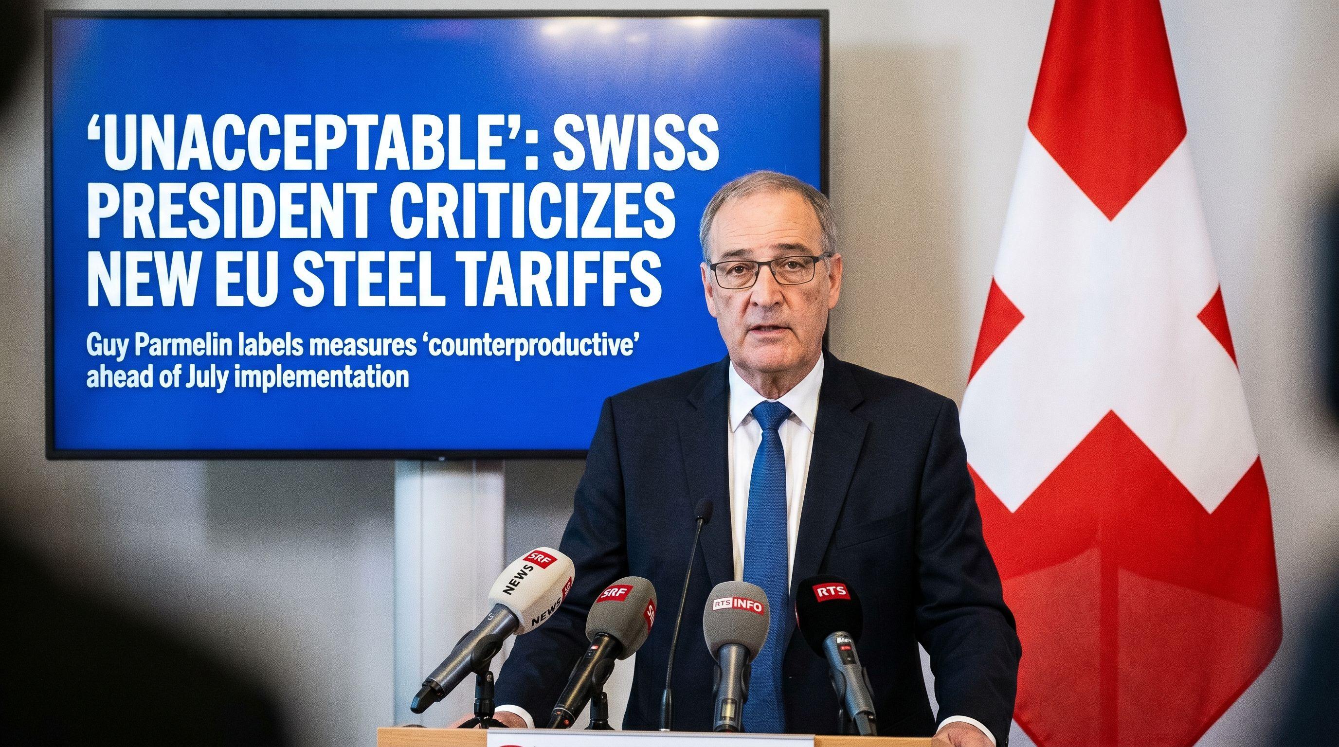 'Unacceptable': Swiss President Criticizes New EU Steel Tariffs