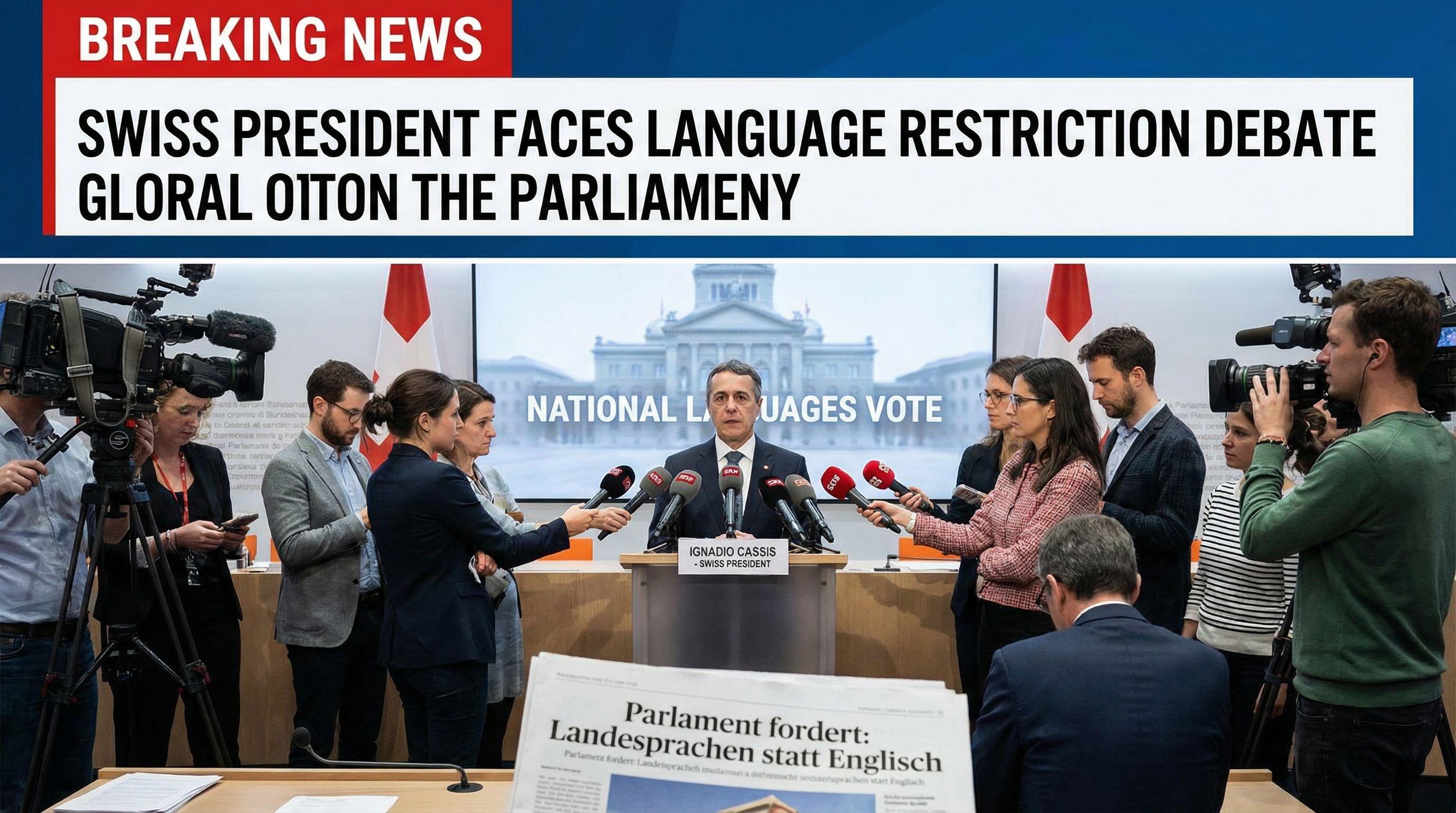 Swiss President Faces Language Restriction Debate
