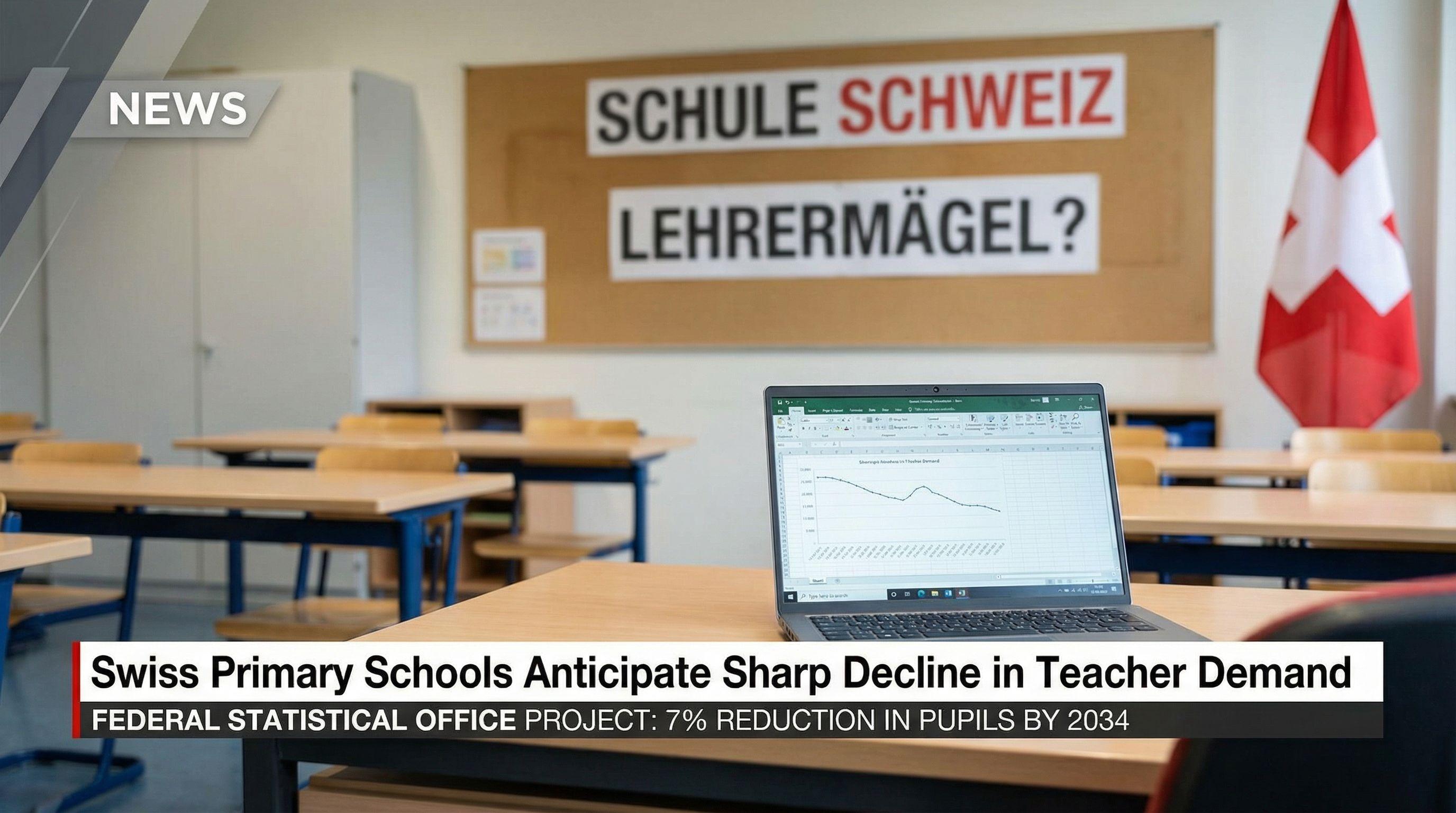 Swiss Primary Schools Anticipate Sharp Decline in Teacher Demand
